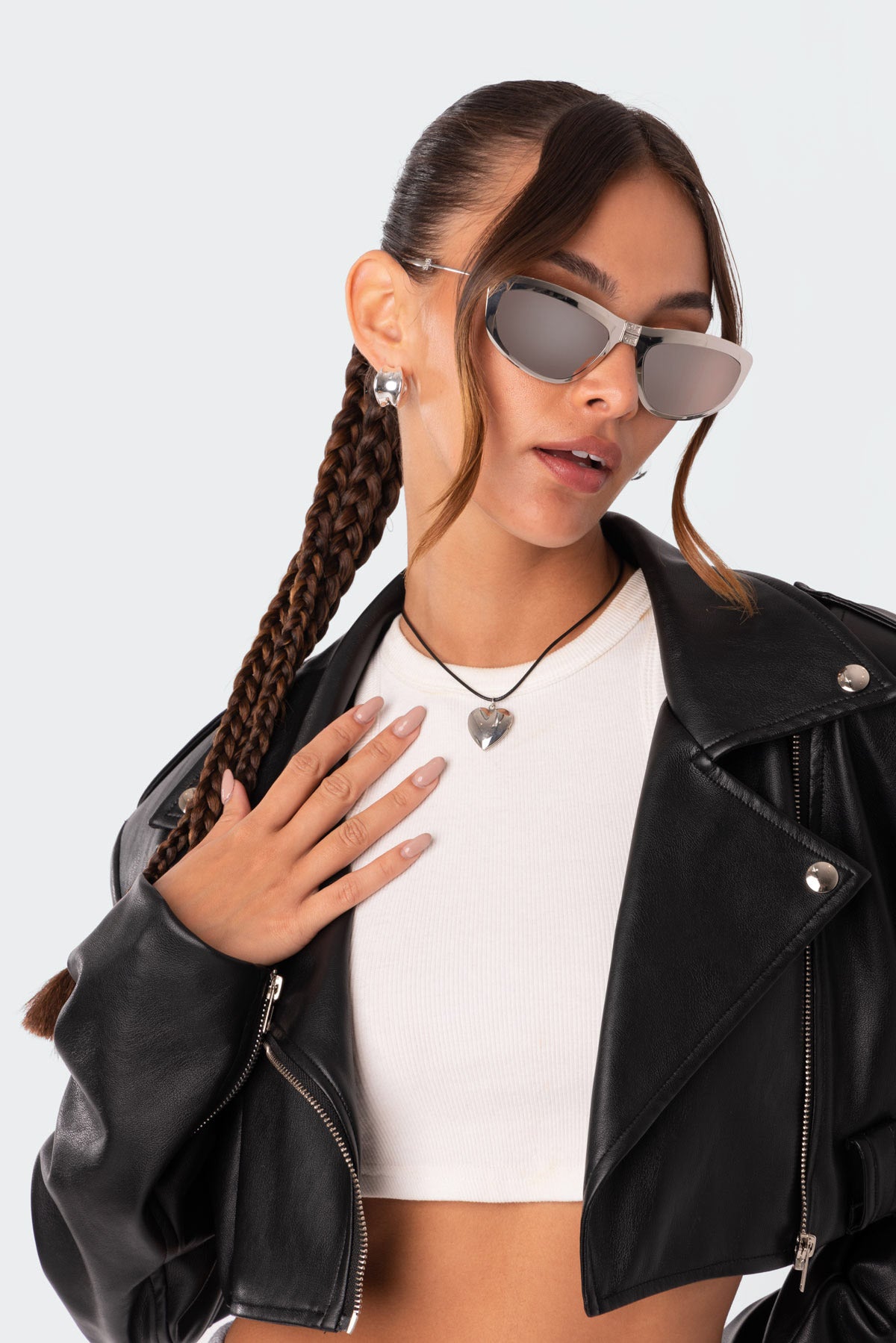 Heart Locket Cord Necklace - Image 3