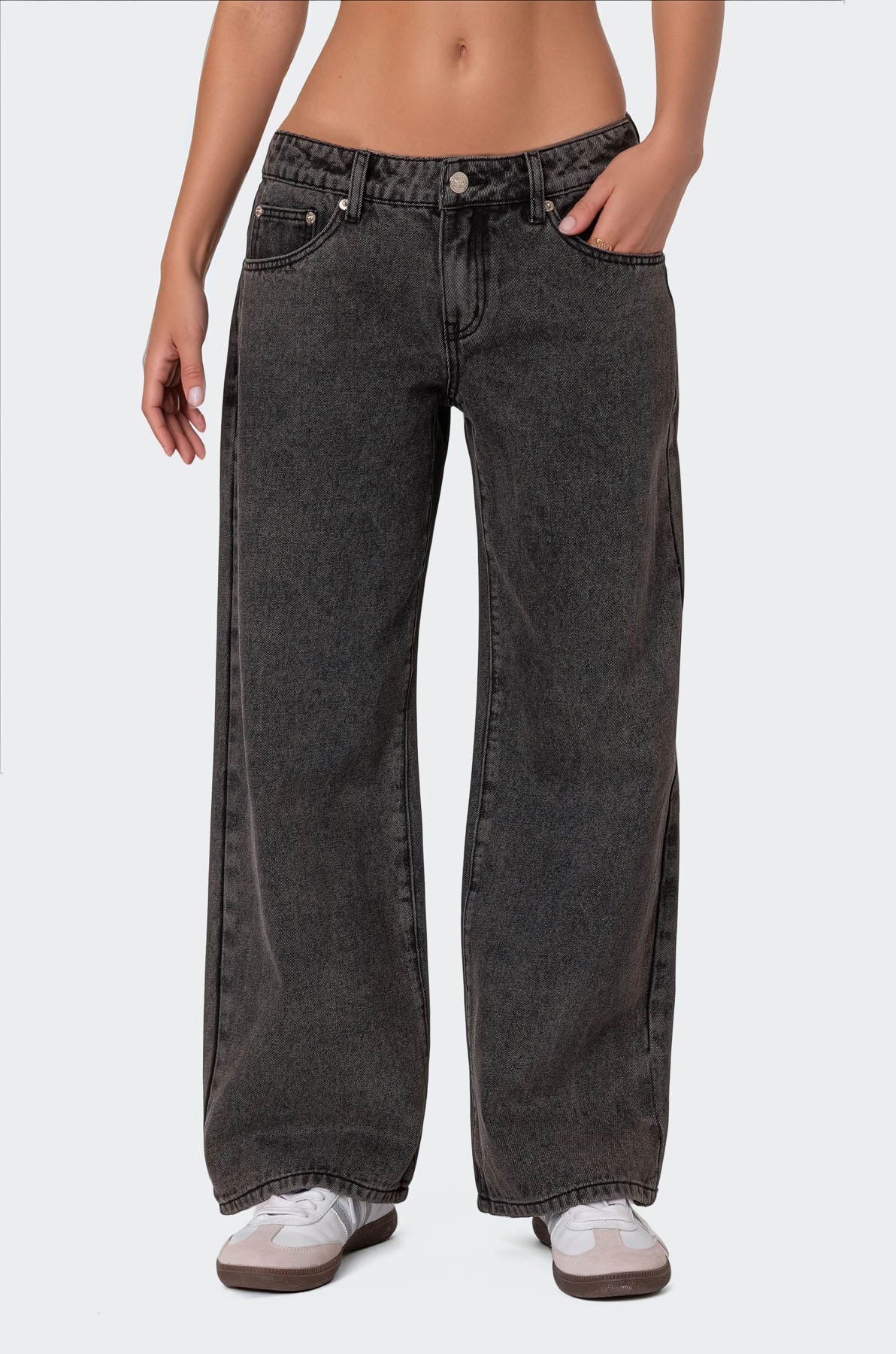 Petite Raelynn Washed Low Rise Jeans - Image 2