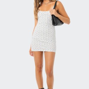 Floral Print Mini Dress