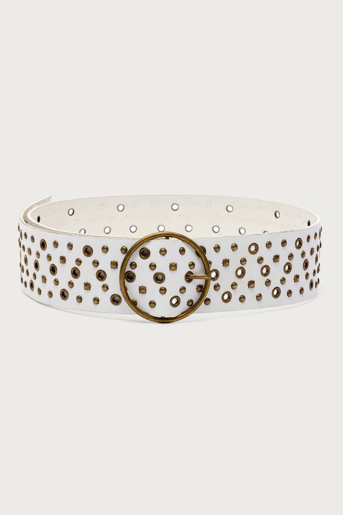 Stud & Grommet Faux Leather Belt - Image 2