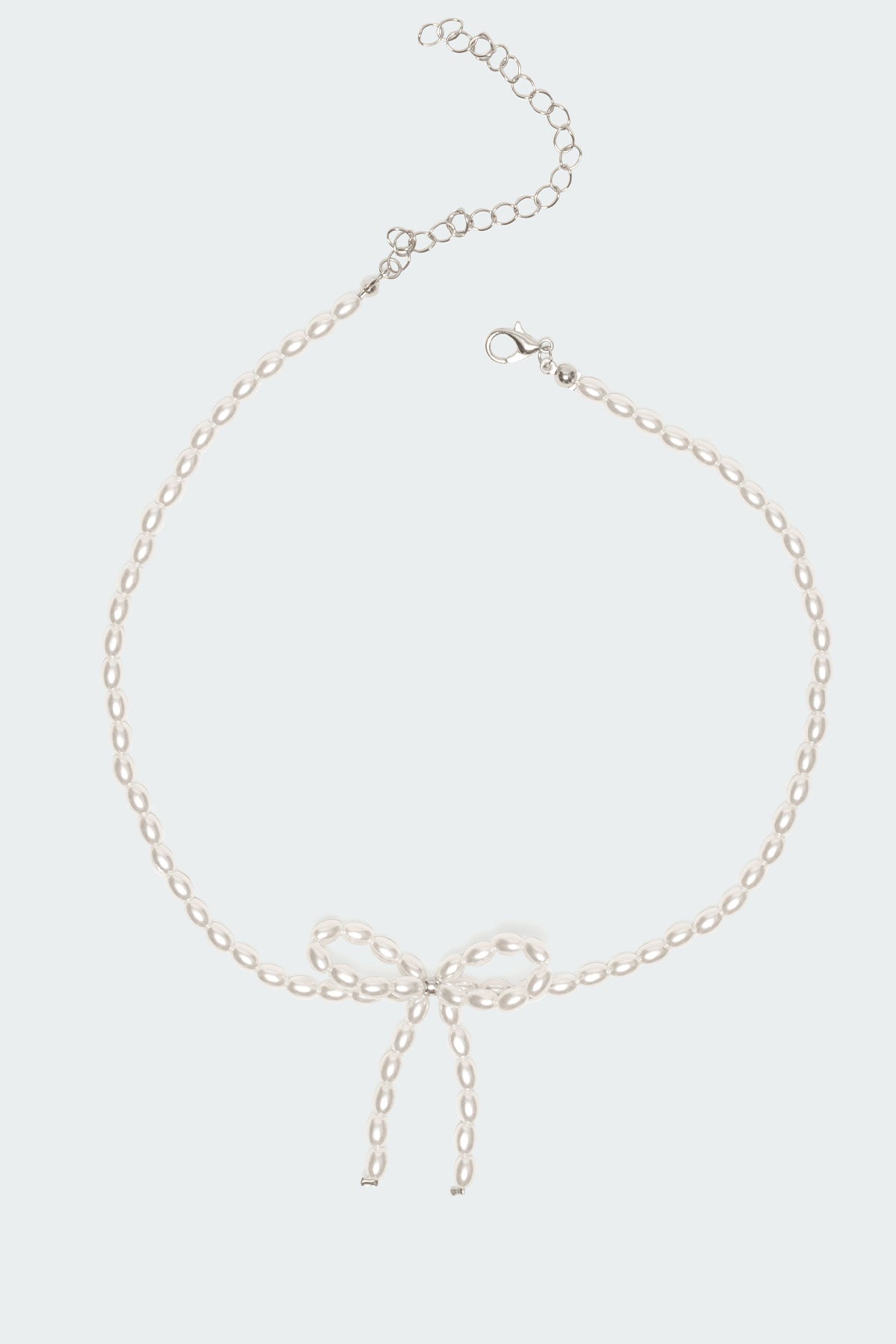 Pearl Bow Necklace - Image 2