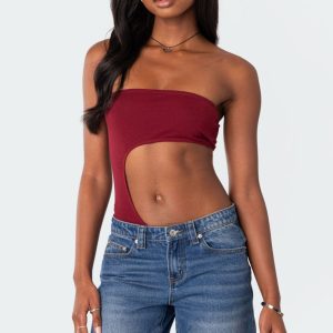 Indy Asymmetric Cut Out Bodysuit