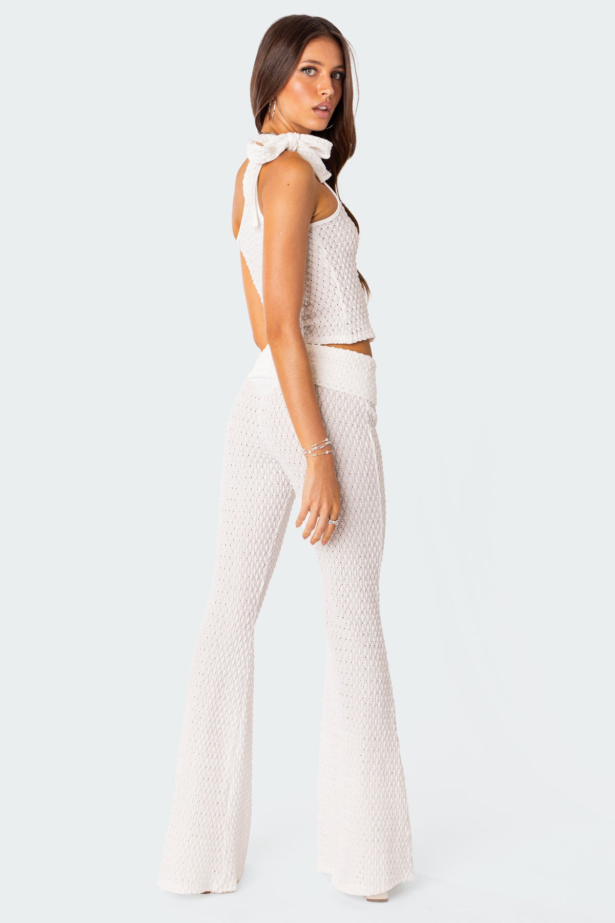 Amalia Textured Knit One Shoulder Top - Image 4