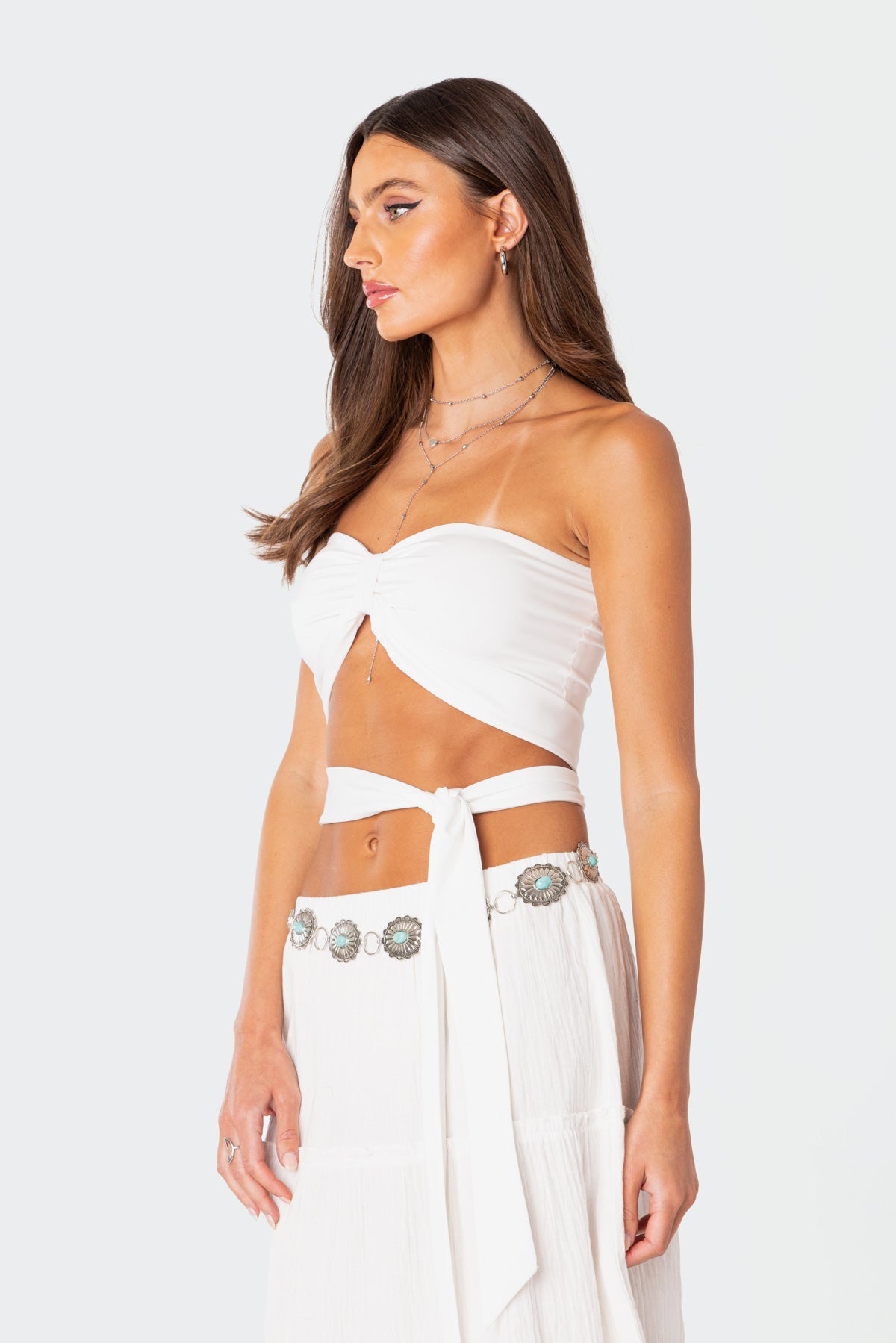 Wyatt Wrap Tie Bandeau Top - Image 3