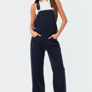 Sk8Ter Wide Leg Denim Overalls