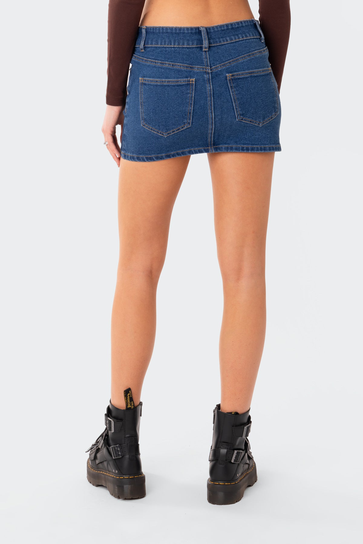 Laiha Low-Rise Denim Mini Skirt - Image 5
