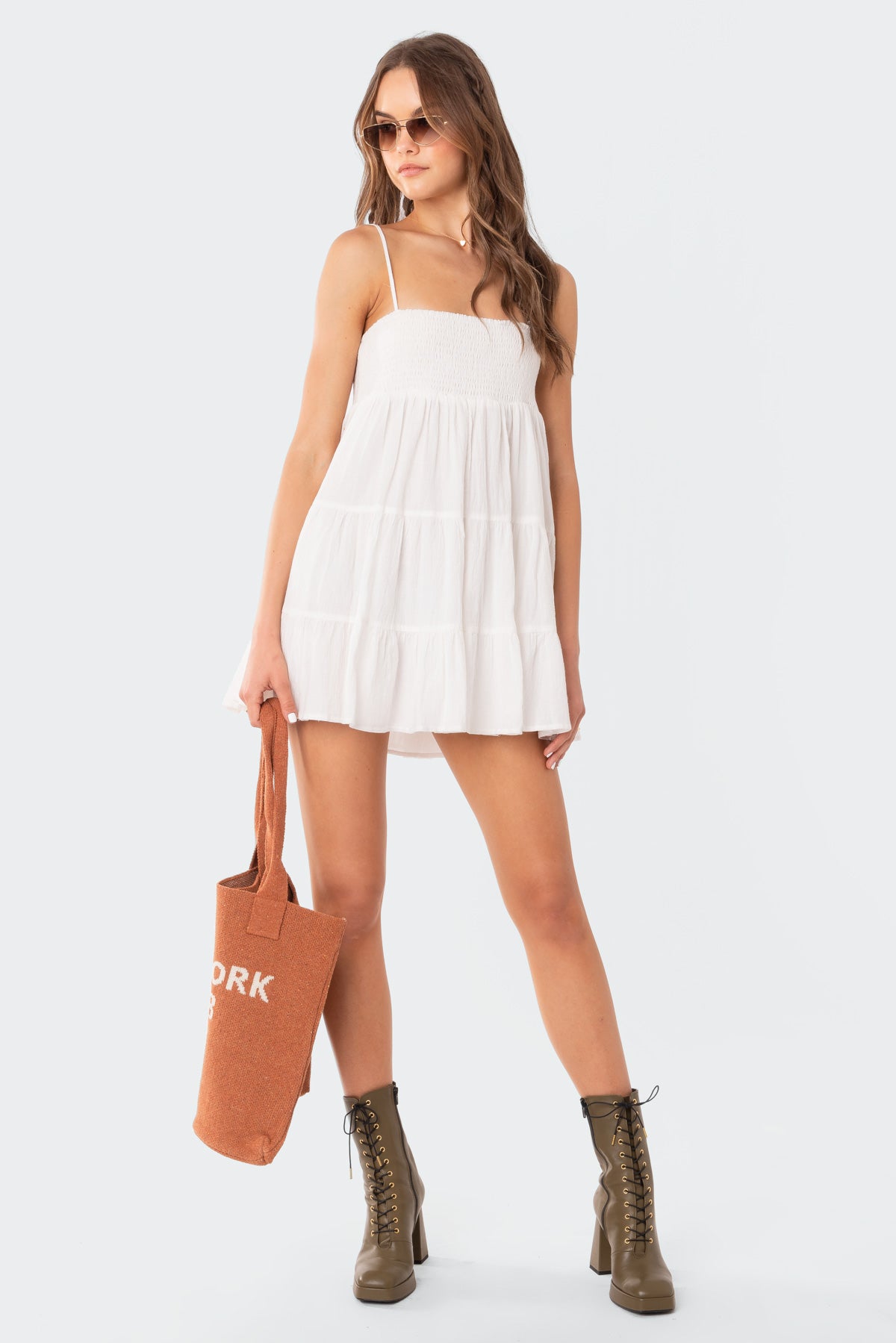 Ivory Oversized Mini Dress - Image 2