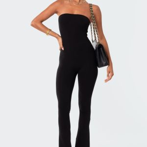 Melina Side Slits Flared Jumpsuit
