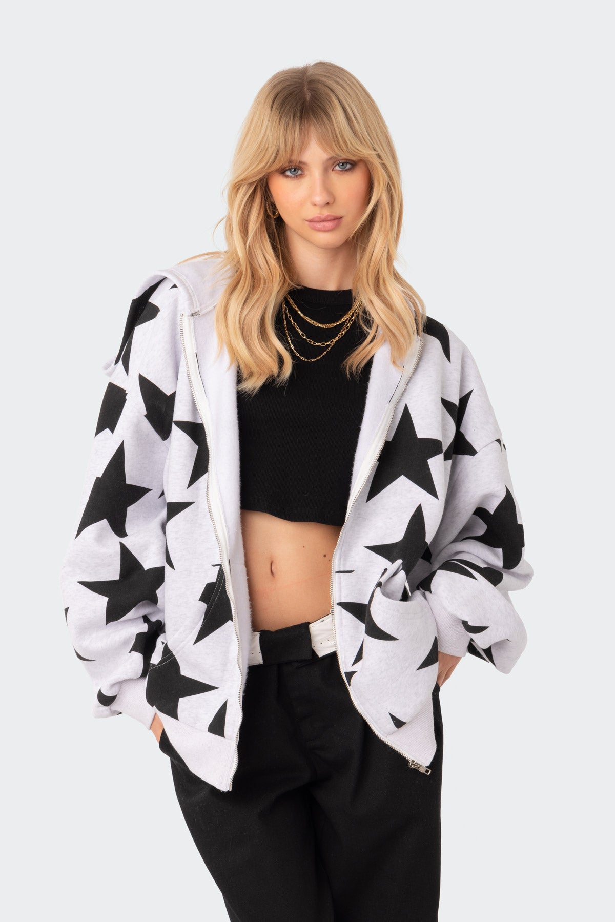 Star At Me Oversized Hoodie - Image 2