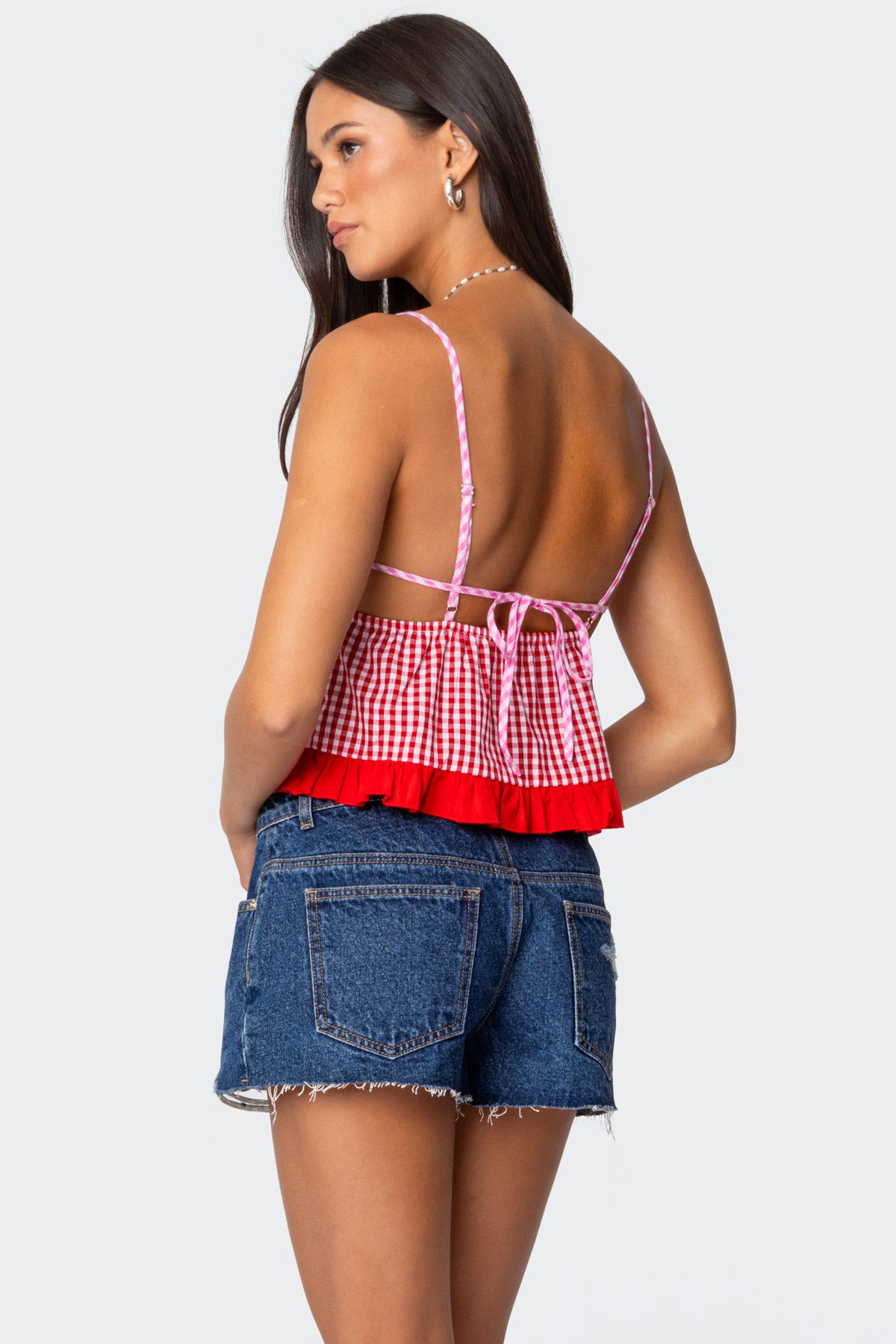 Joanne Mixed Gingham Tank Top - Image 5