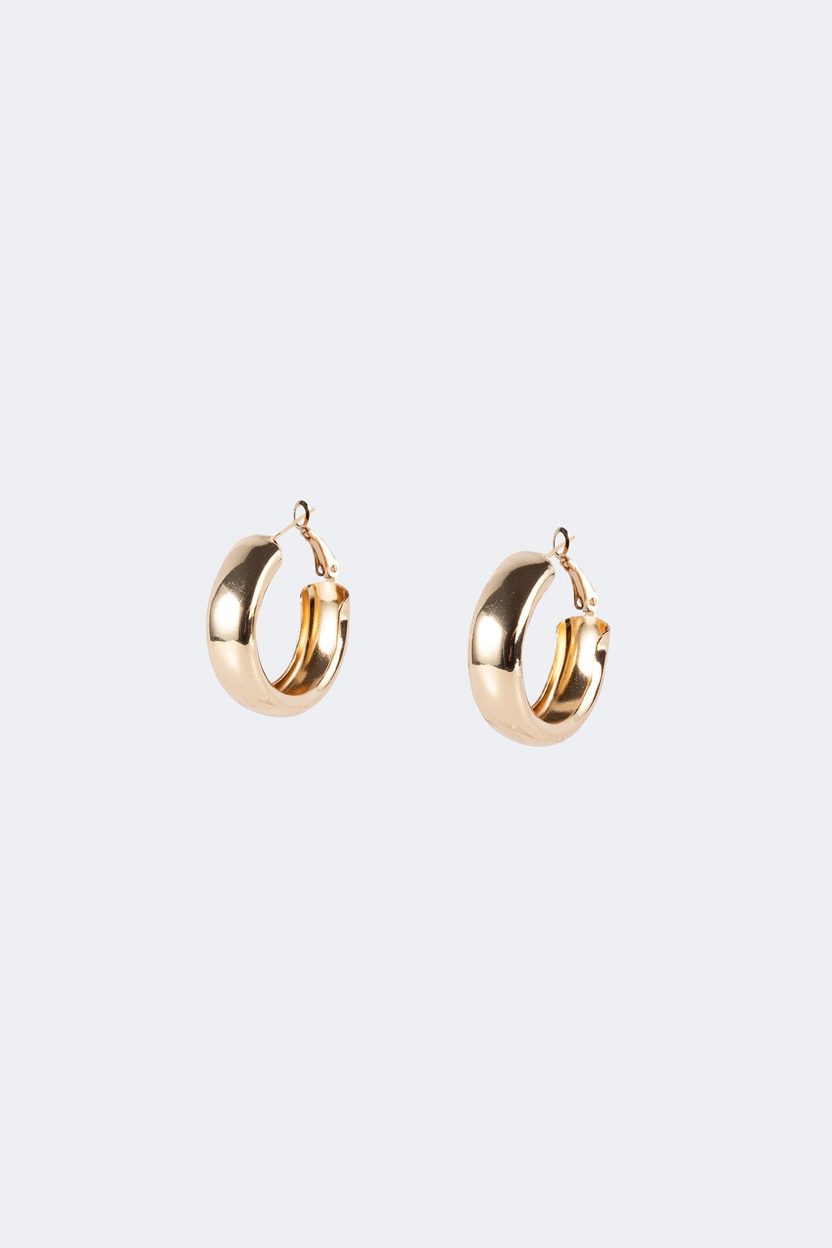 Lux Wide Hoop Earrings - Image 2