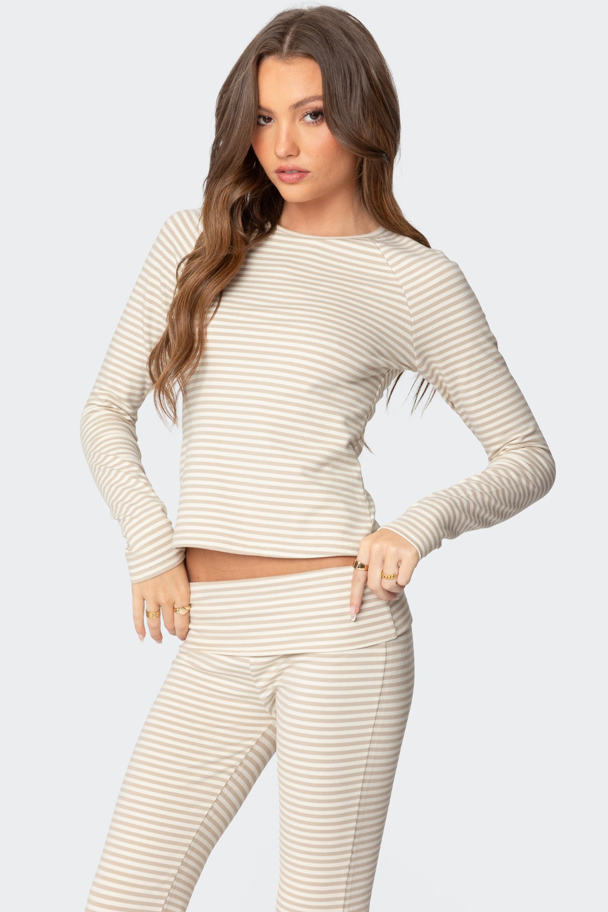 Kaeli Stripey Long Sleeve T Shirt - Image 5