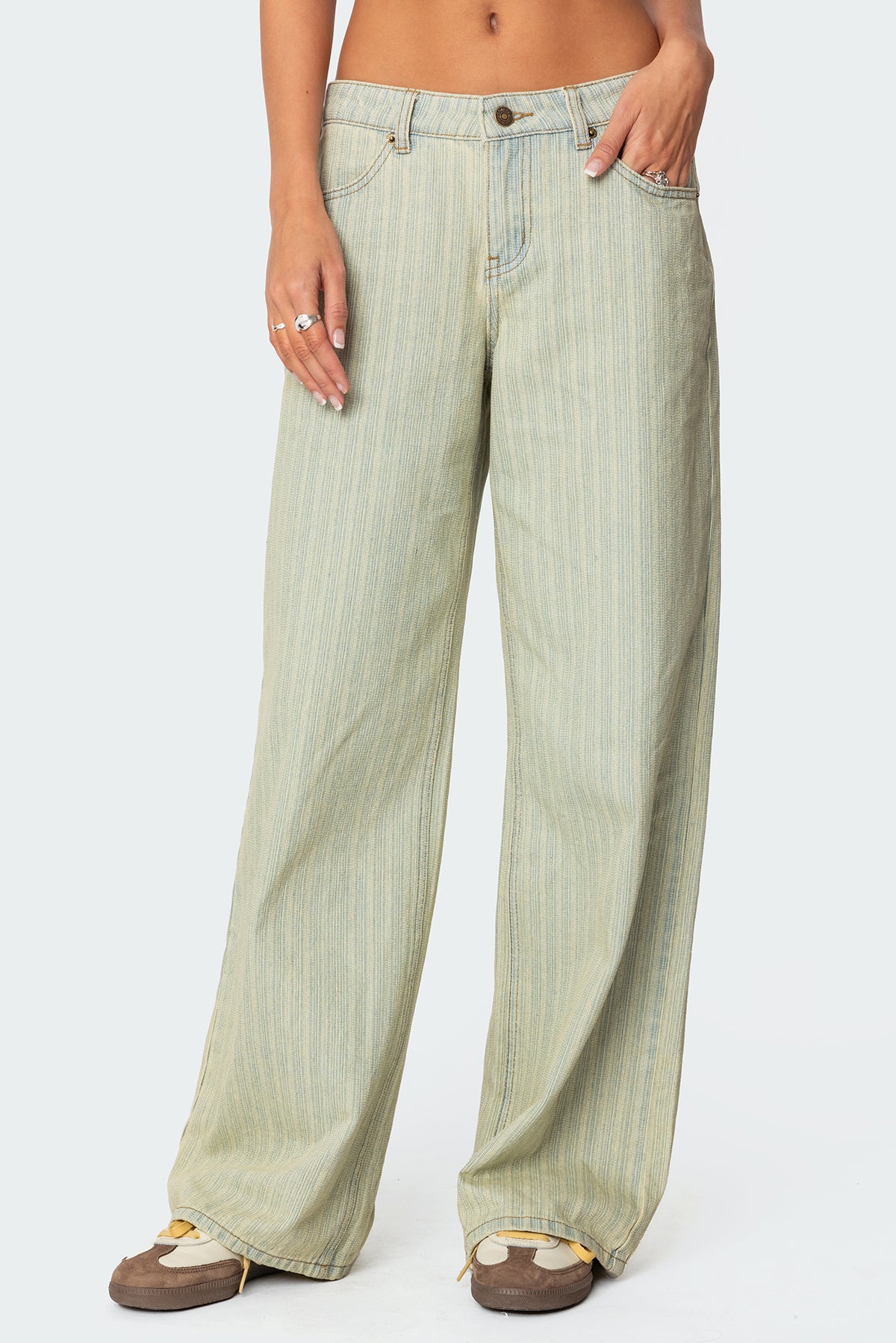 Lannah Textured Low Rise Jeans - Image 2