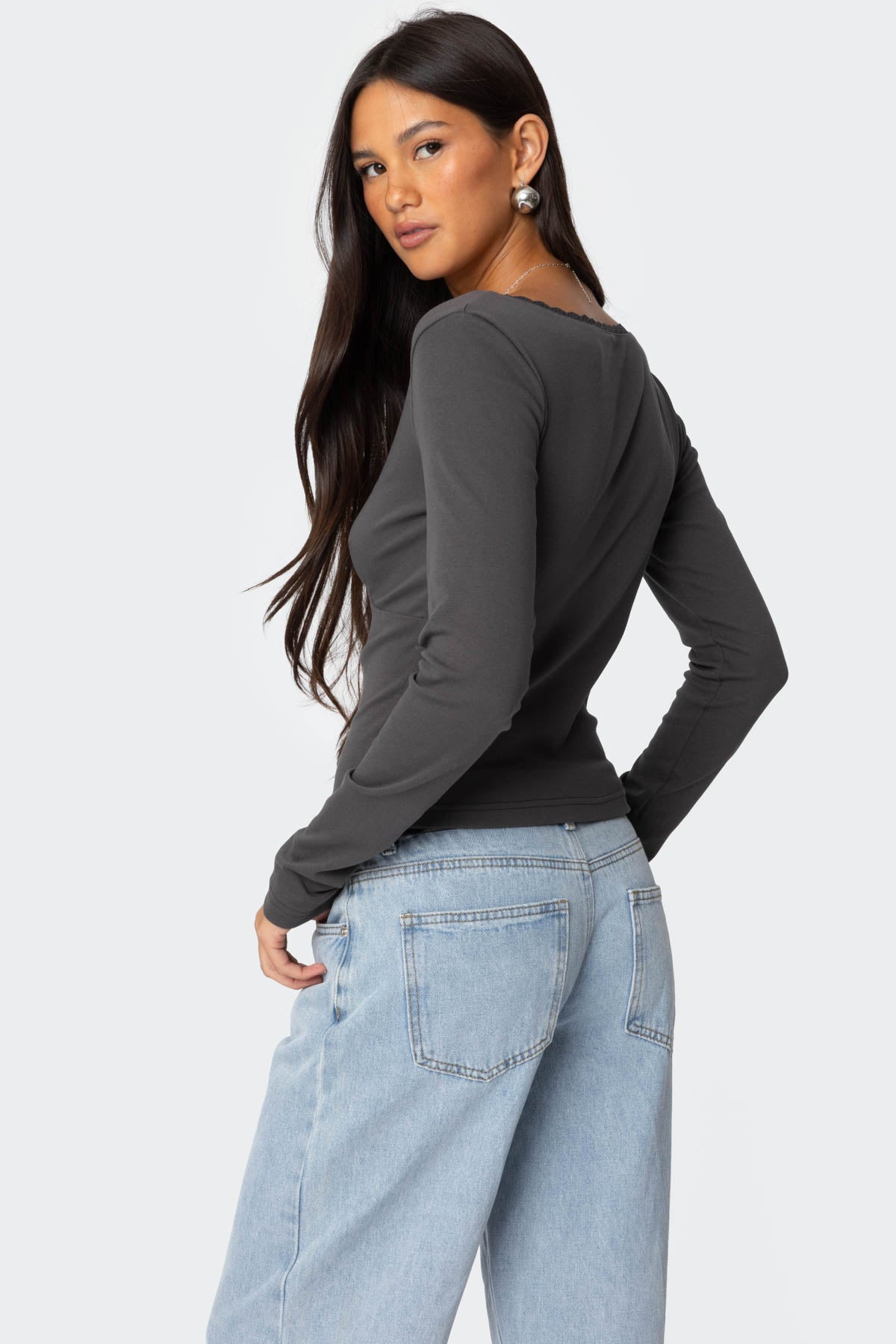 Adrienne Lace Trim Top - Image 5