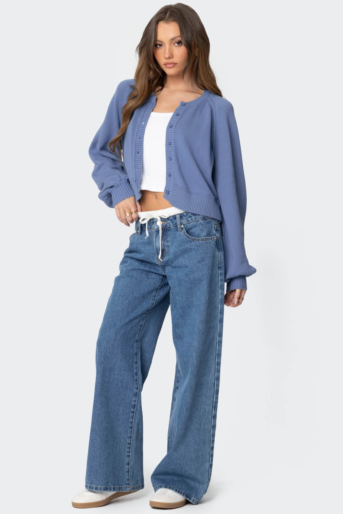 Sammi Puff Sleeve Knit Cardigan - Image 4