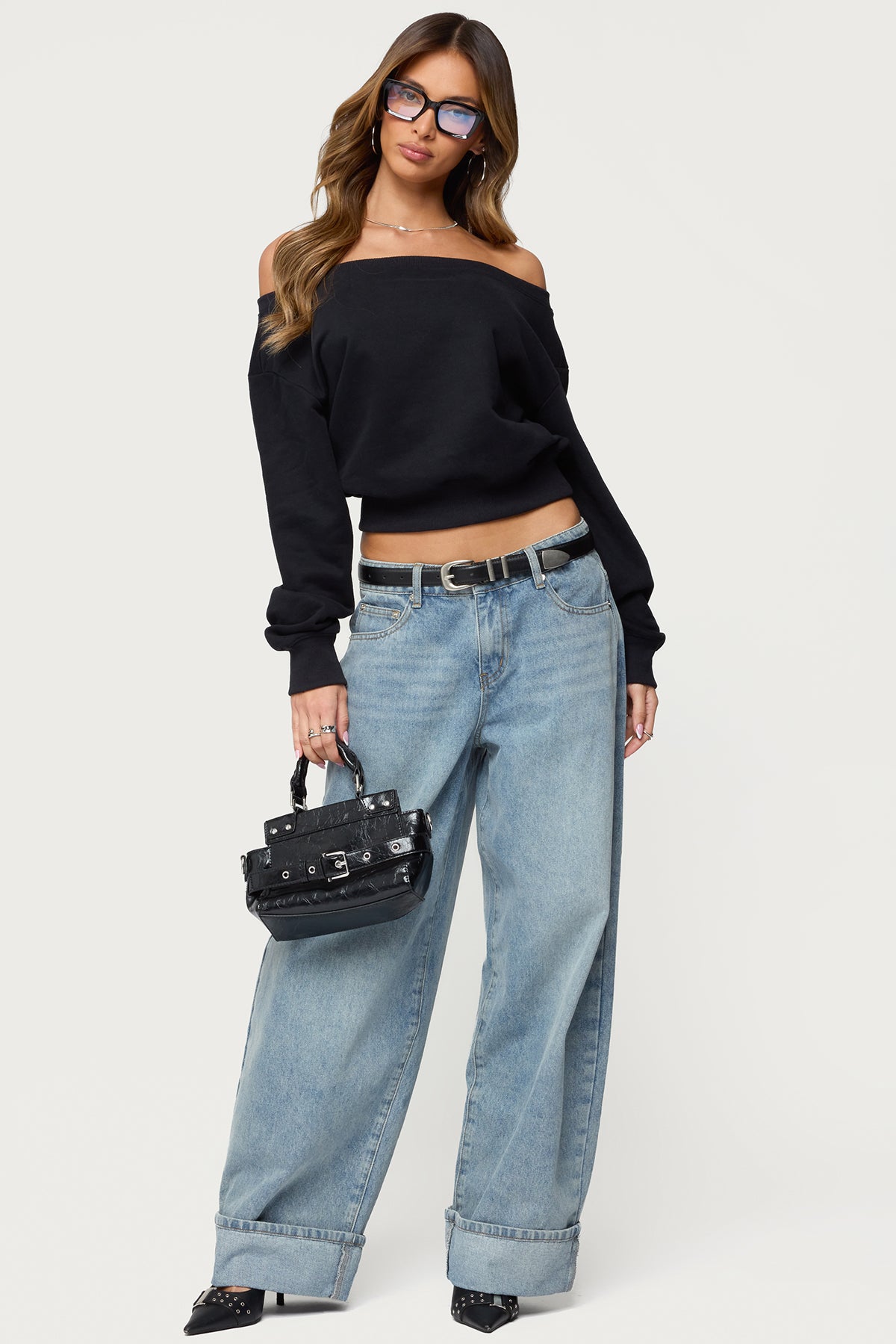 Christy Off Shoulder Sweatshirt - Image 2