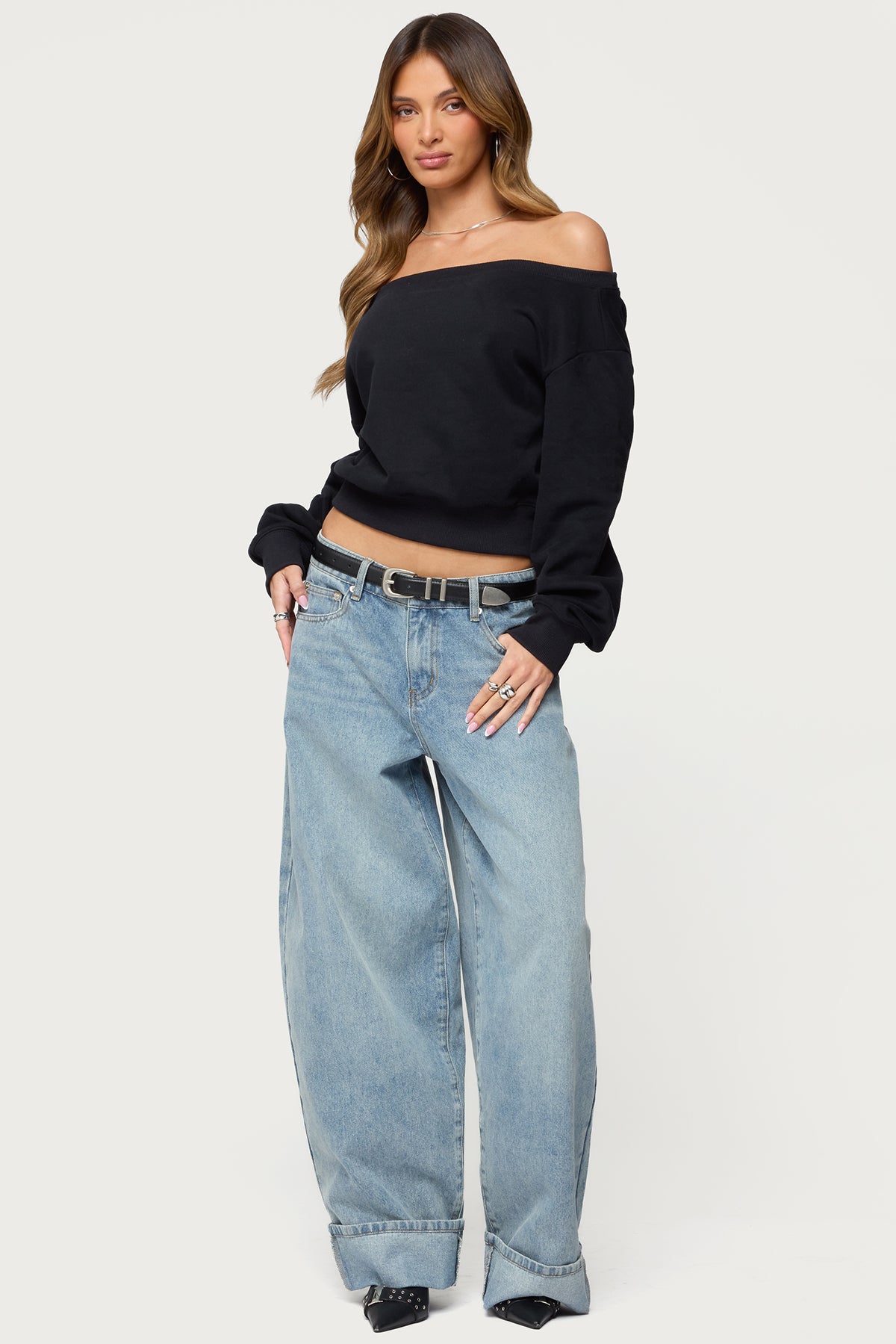 Christy Off Shoulder Sweatshirt - Image 5