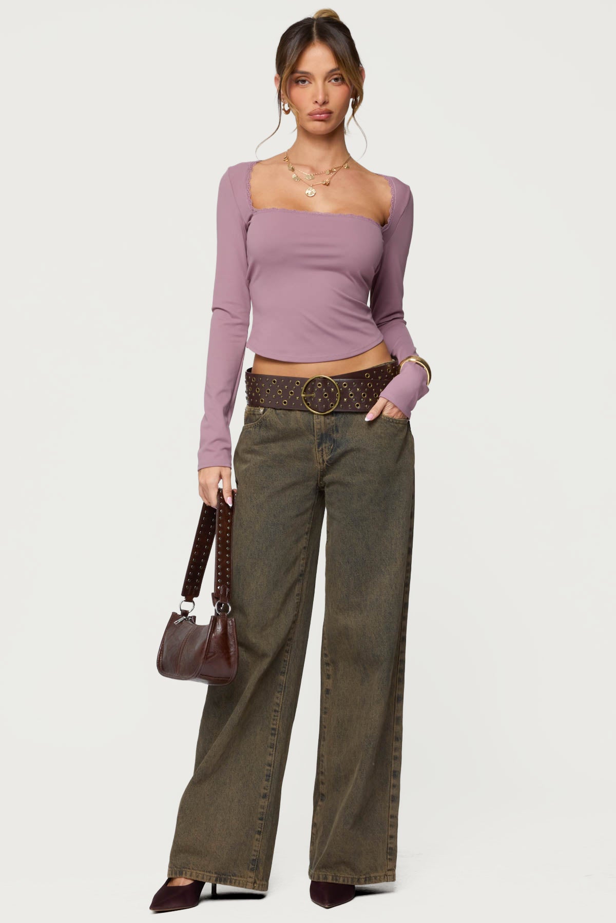 Polly Lacey Tie Back Top - Image 2