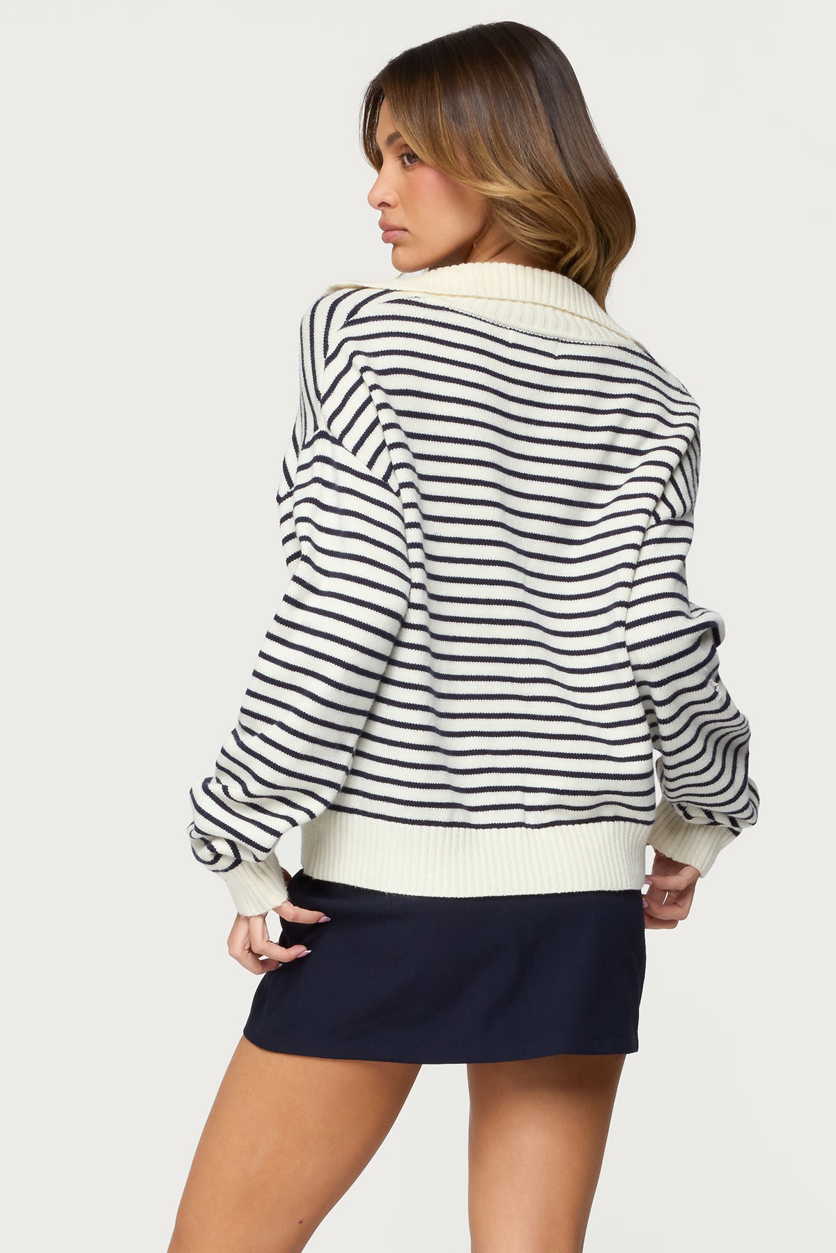 Copenhagen Oversized Striped Sweater - Image 4