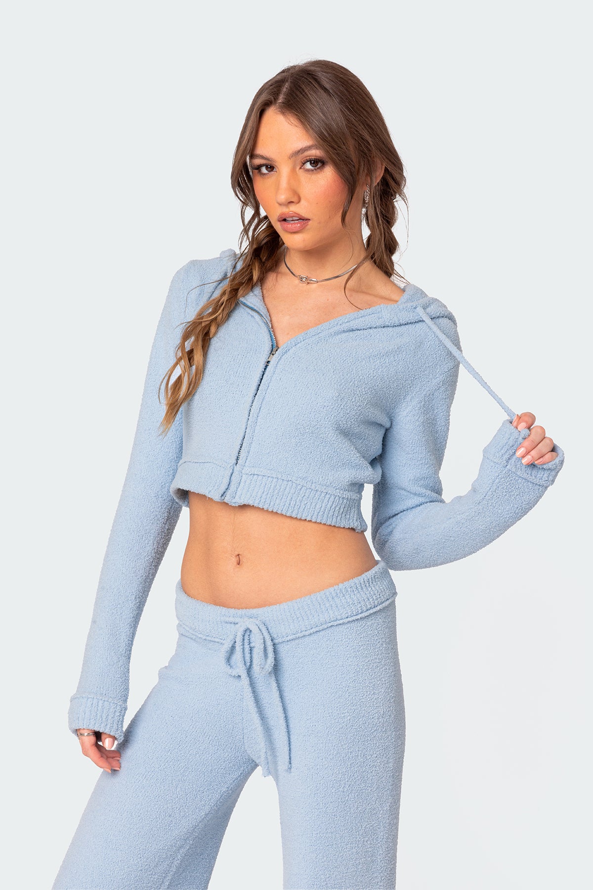 Plush Super Soft Hooded Cardigan - Image 3