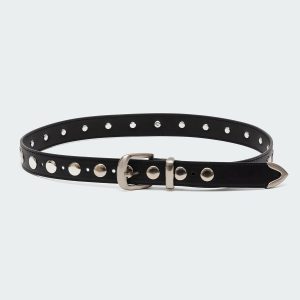 Big Stud Faux Leather Belt
