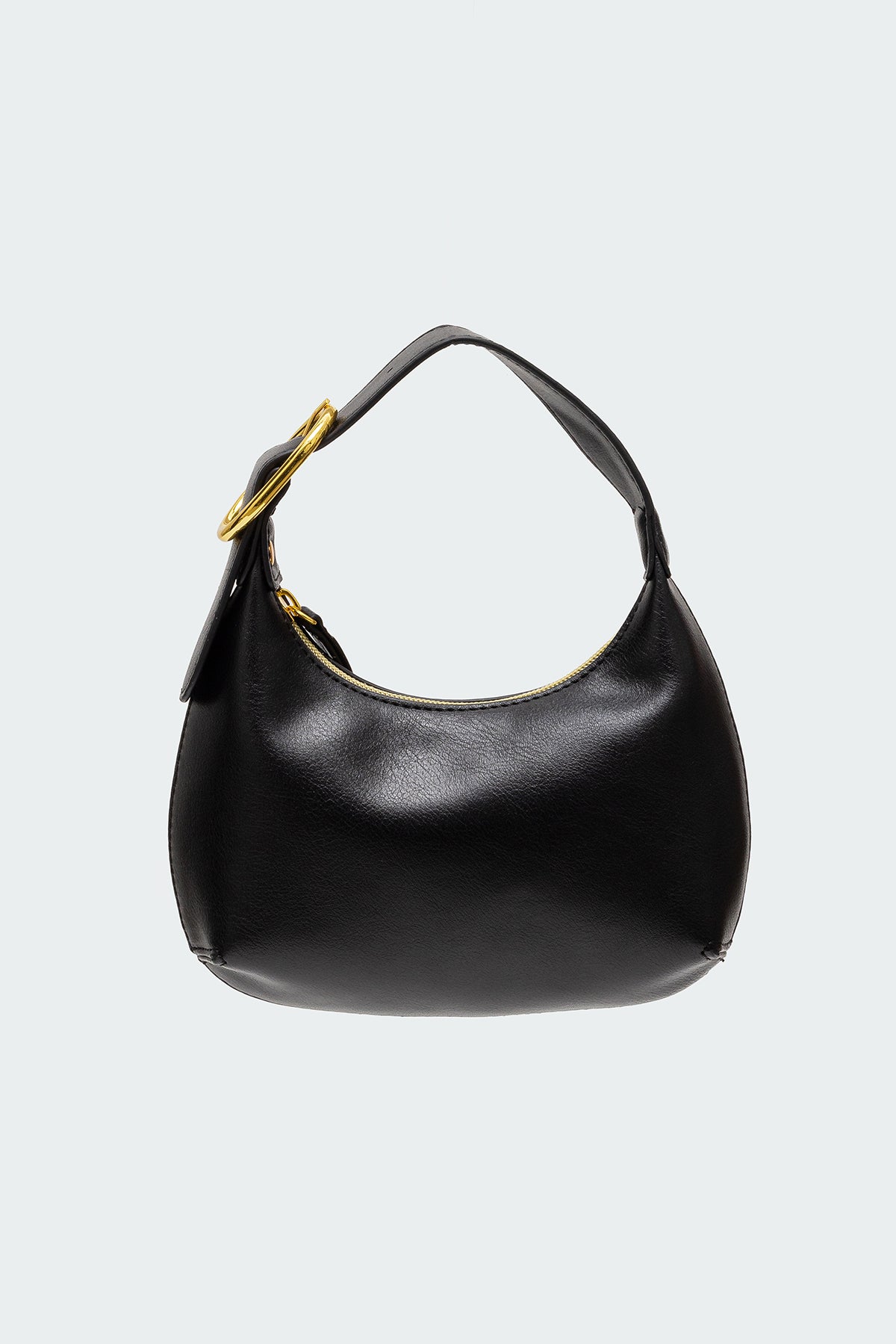 Buckle Strap Faux Leather Bag - Image 2