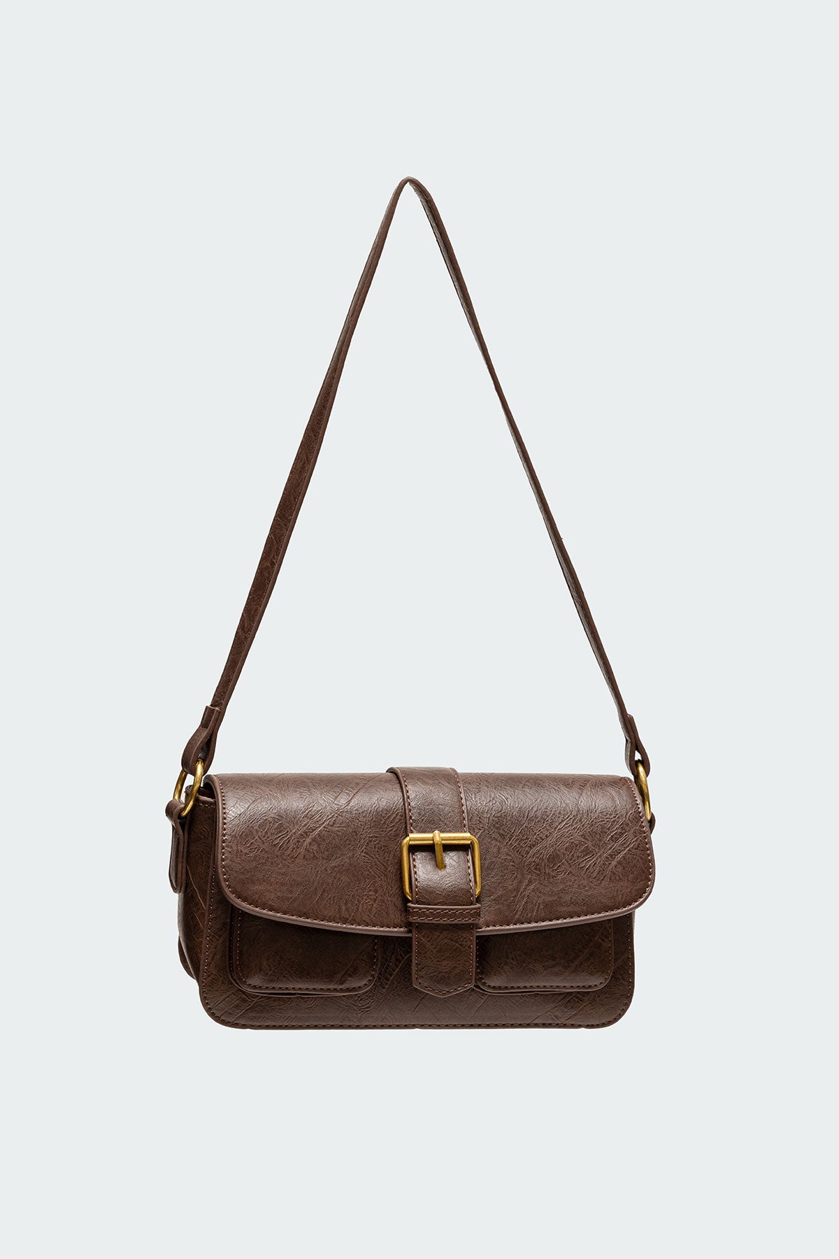 Faux Leather Buckle Bag - Image 3