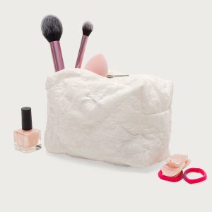 Eyelet Makeup Pouch Bag