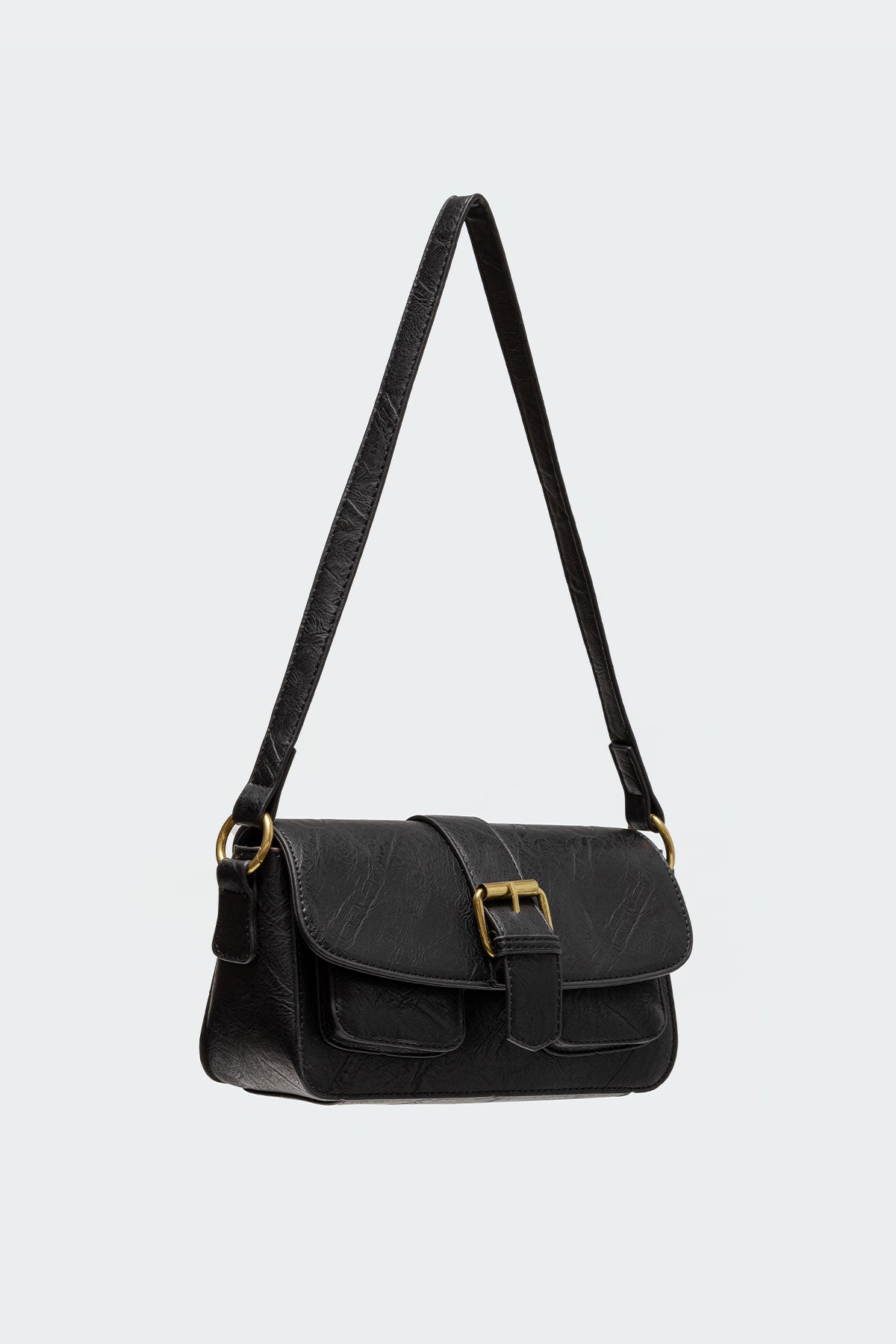 Faux Leather Buckle Bag - Image 4