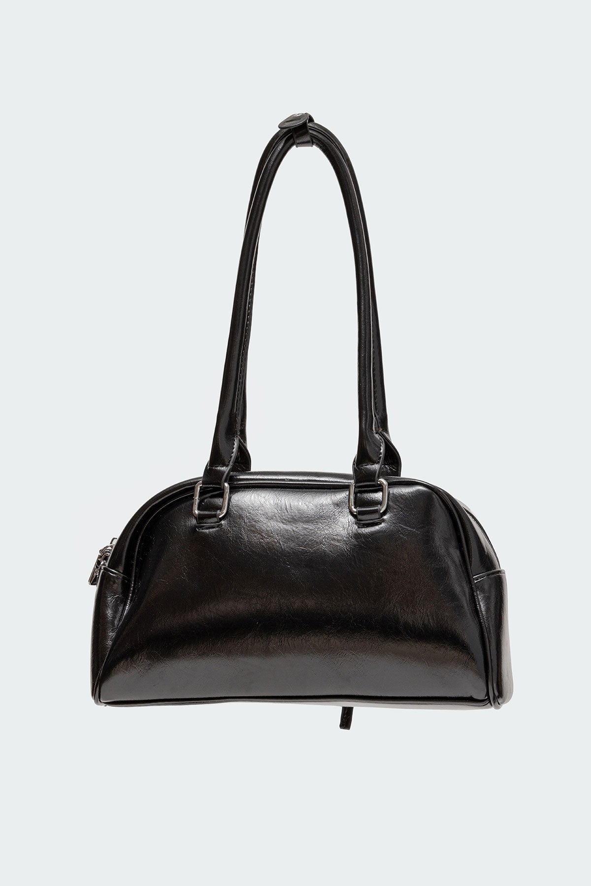 Bow Pocket Faux Leather Shoulder Bag - Image 5