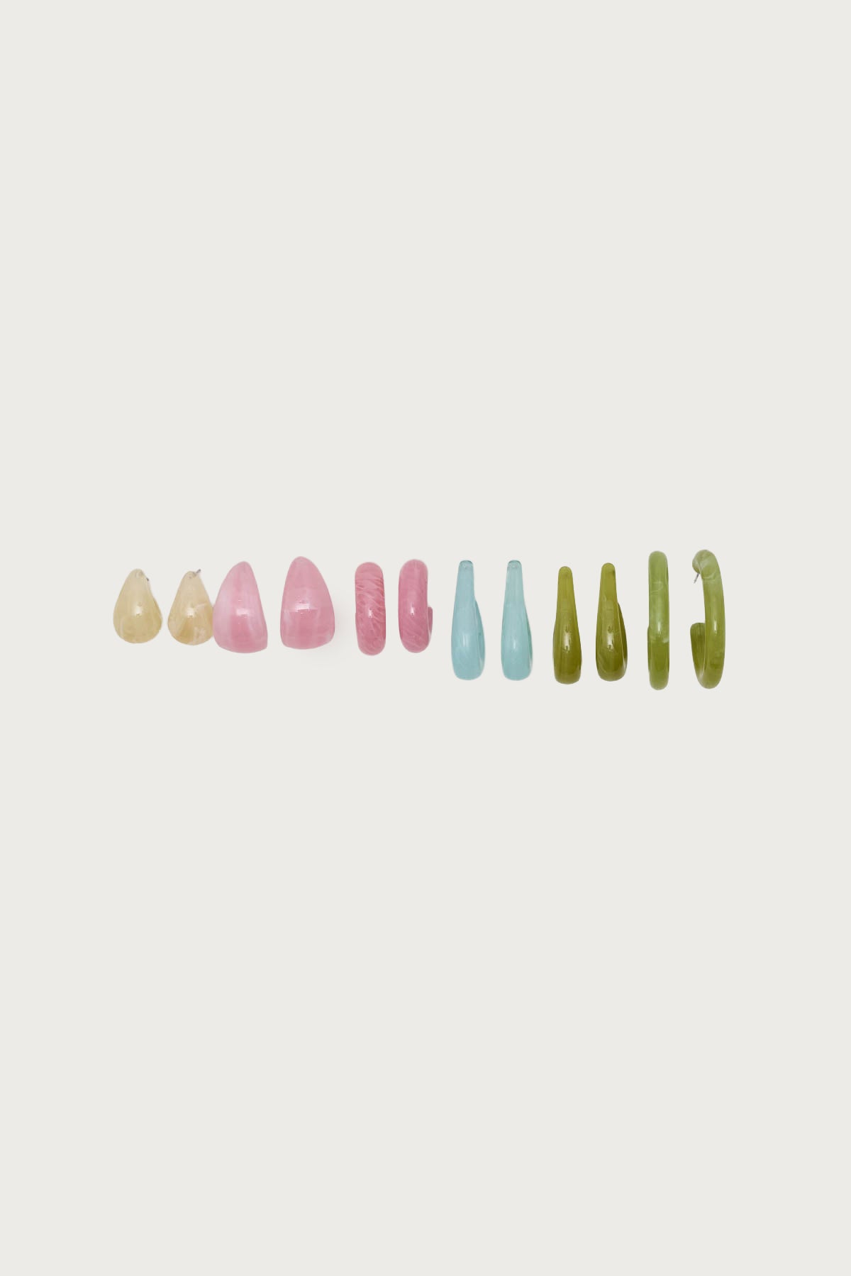 Pastel Hoop Earrings Pack - Image 3