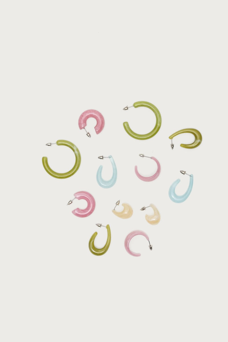 Pastel Hoop Earrings Pack - Image 4