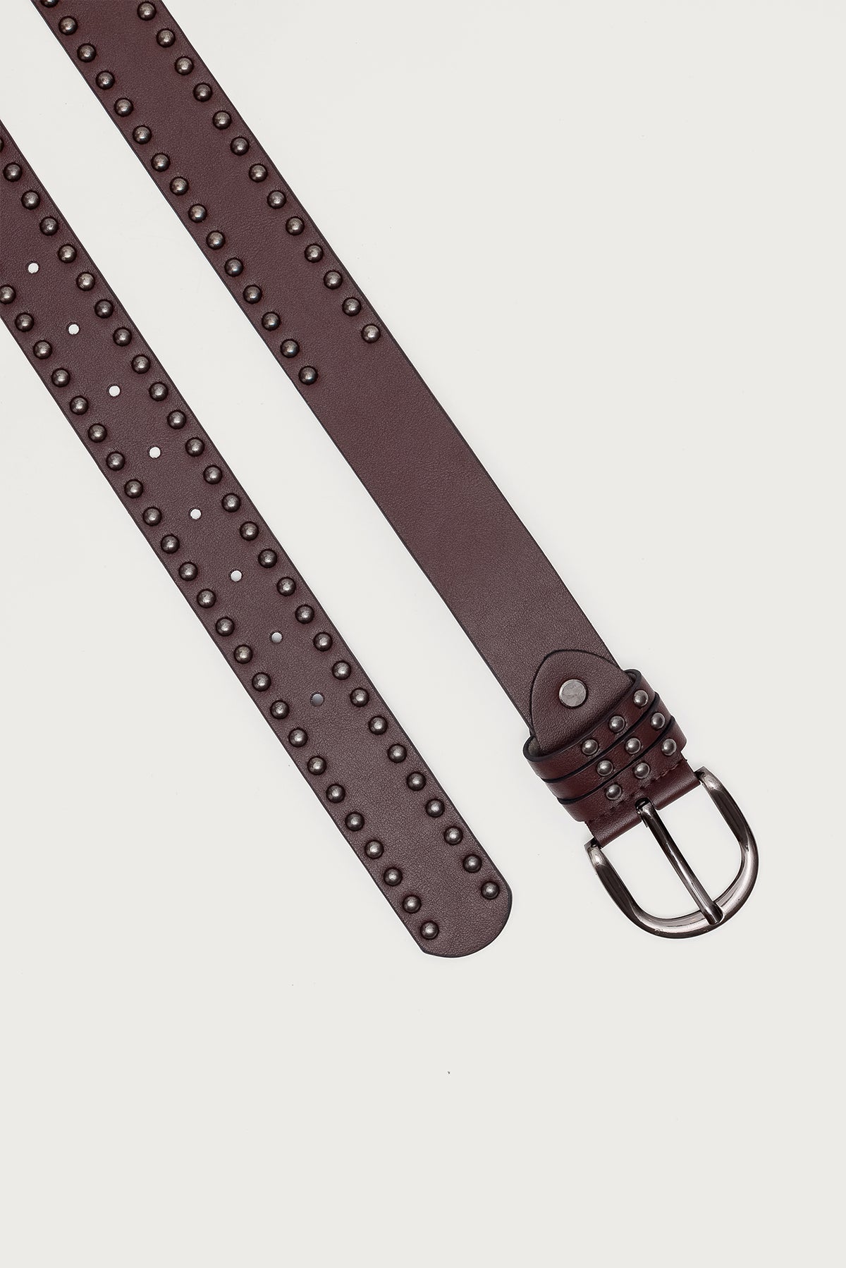 Studded Faux Leather Belt - Image 3
