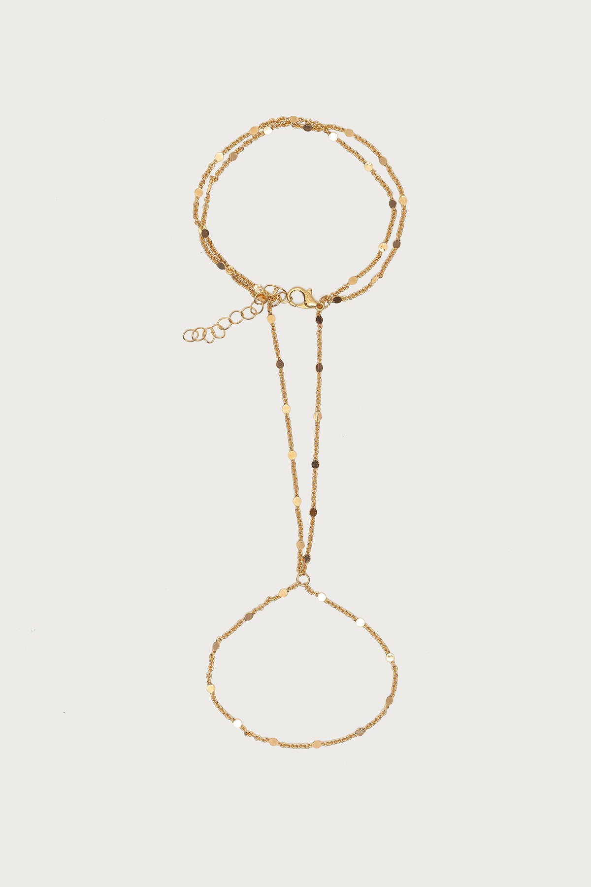 Dainty Disc Hand Chain - Image 2