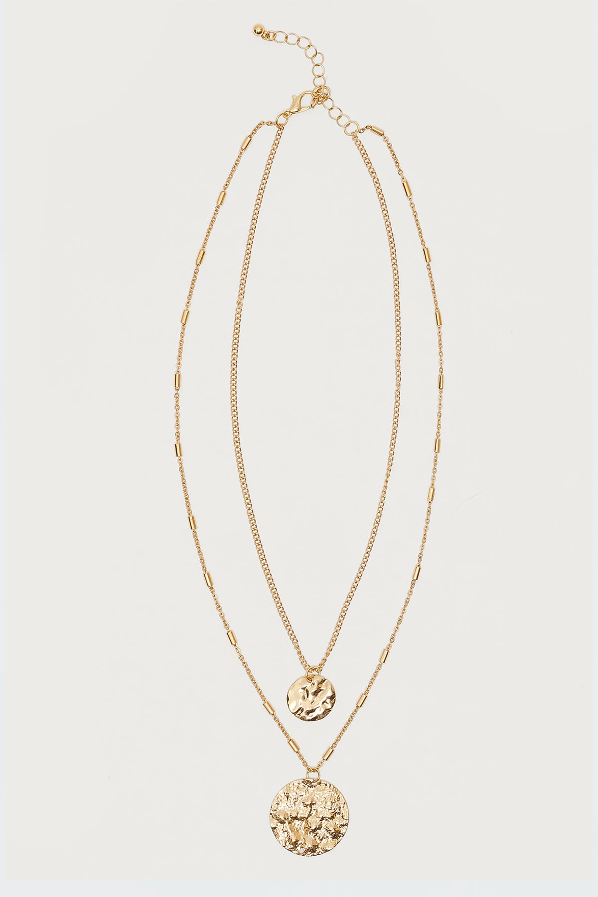 Golden Duo Layered Necklace - Image 2