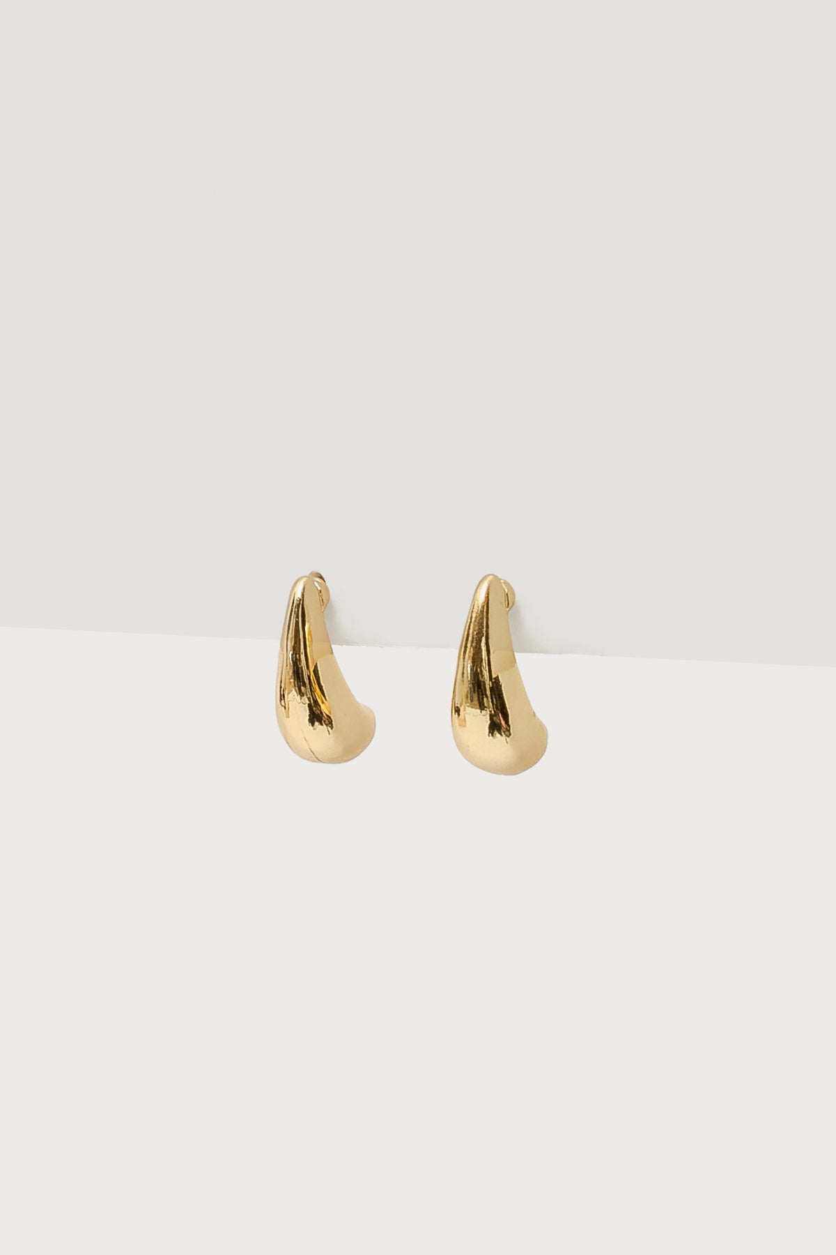 Teardrop Stud Earrings - Image 2