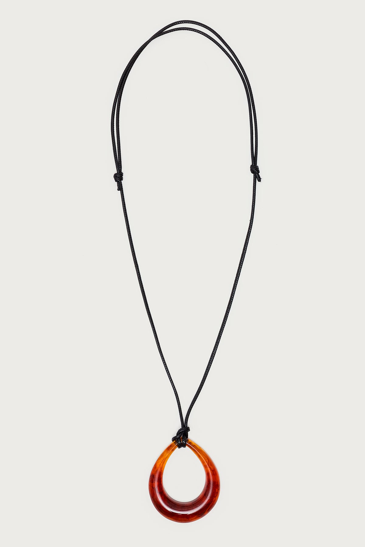 Oval Ring Cord Necklace - Image 2