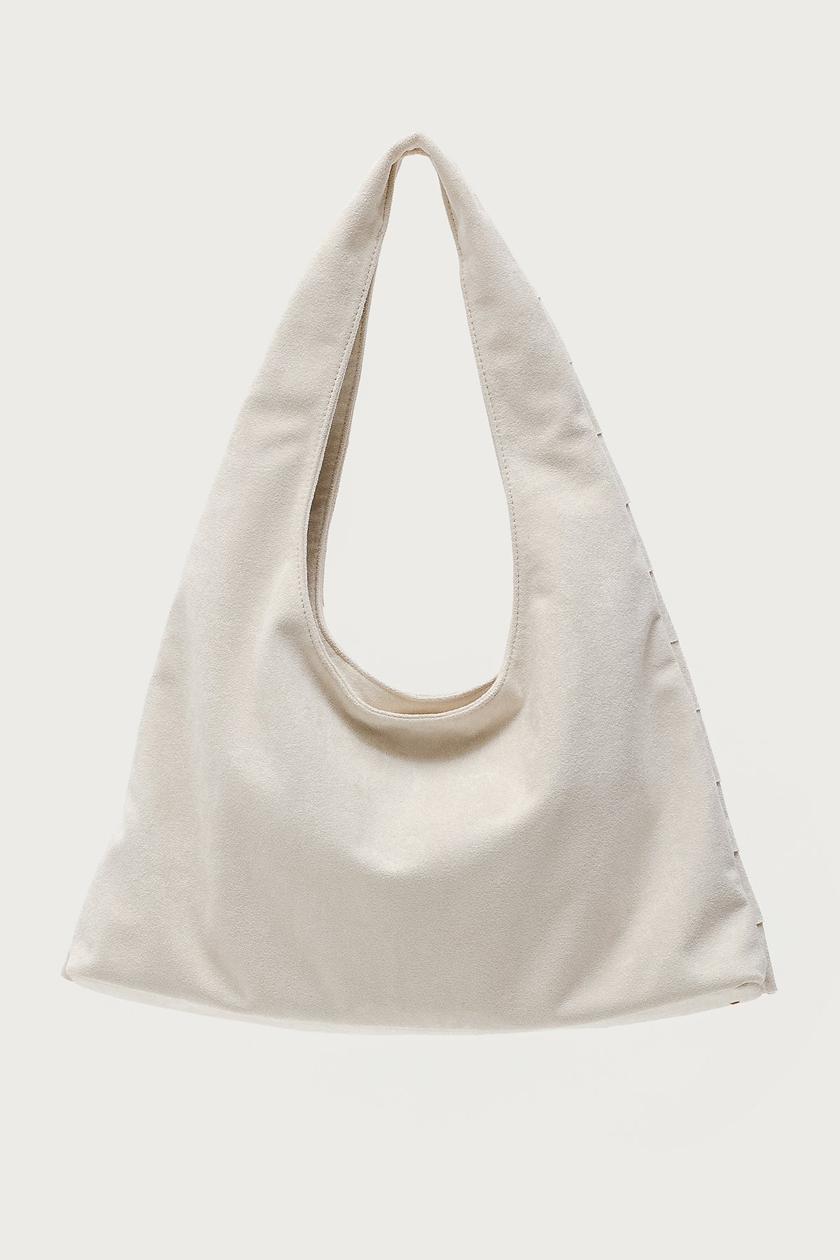 Ruffled Faux Suede Shoulder Bag - Image 5