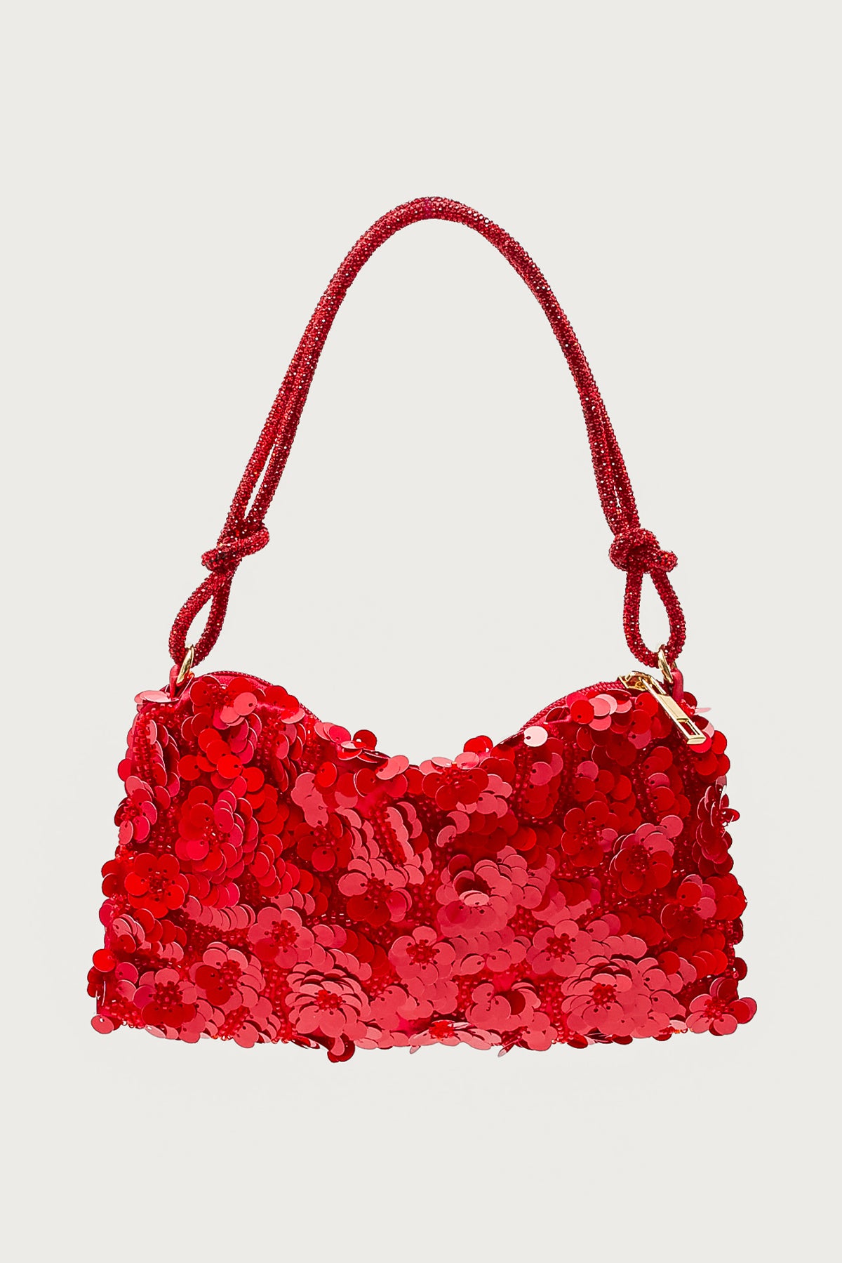 Glam Sequin & Bead Flower Bag - Image 5