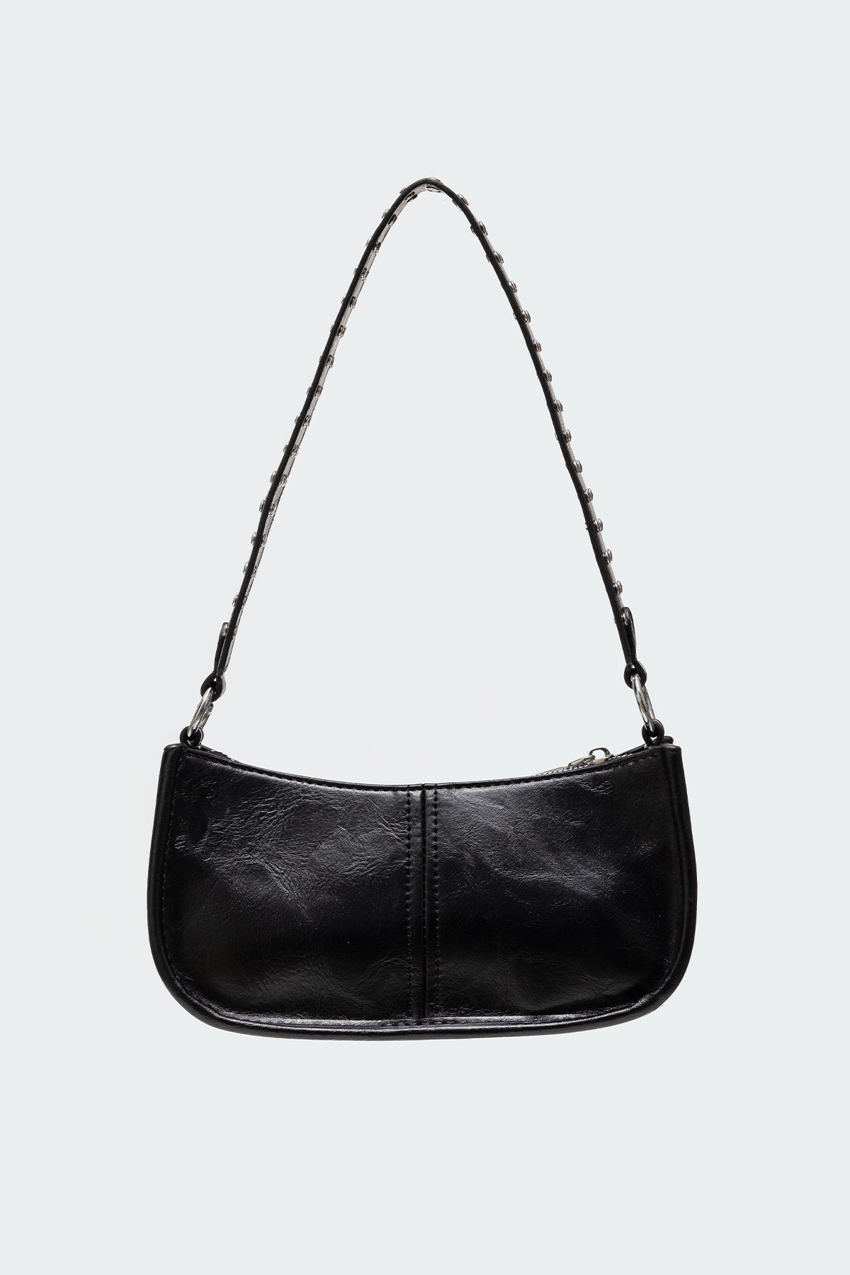 Studded Strap Faux Leather Bag - Image 2