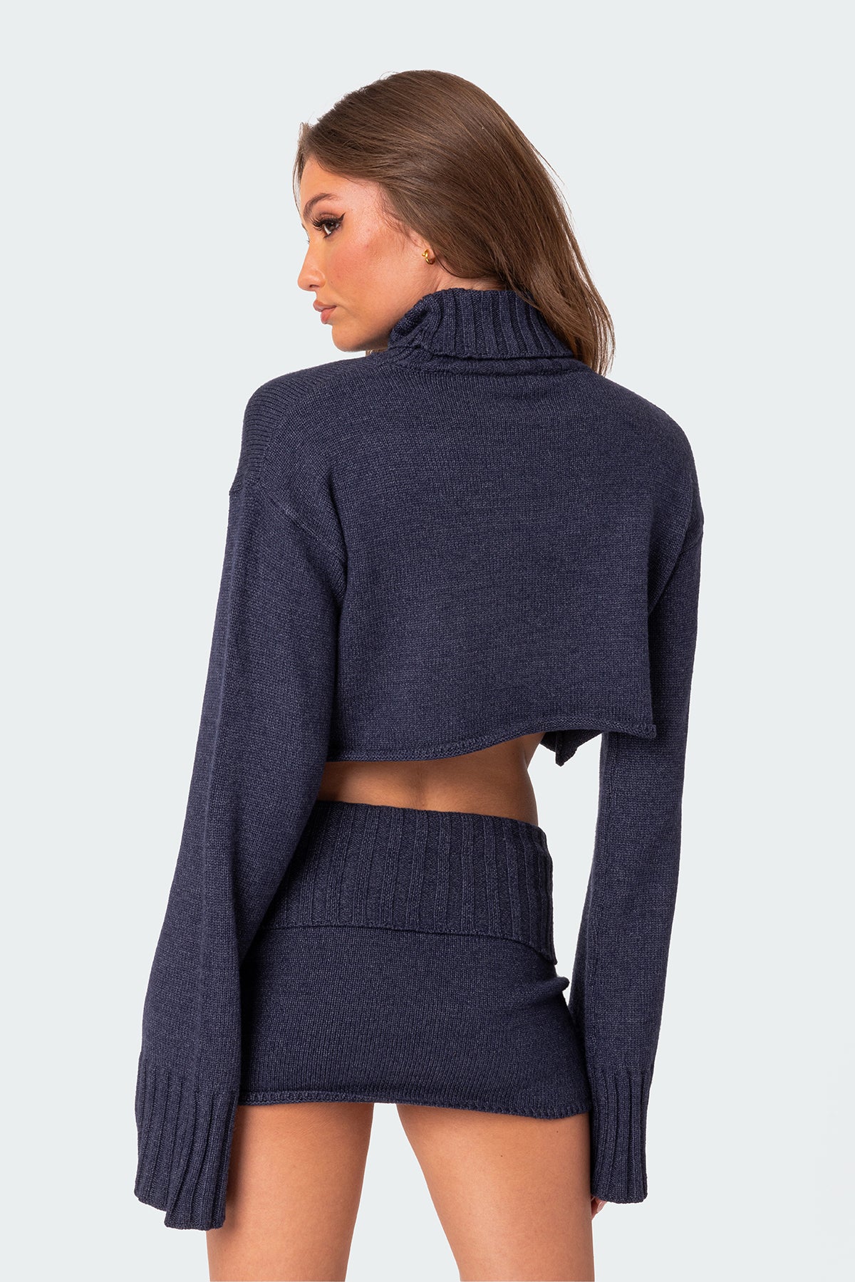 Gino Cropped Turtle Neck Sweater - Image 4