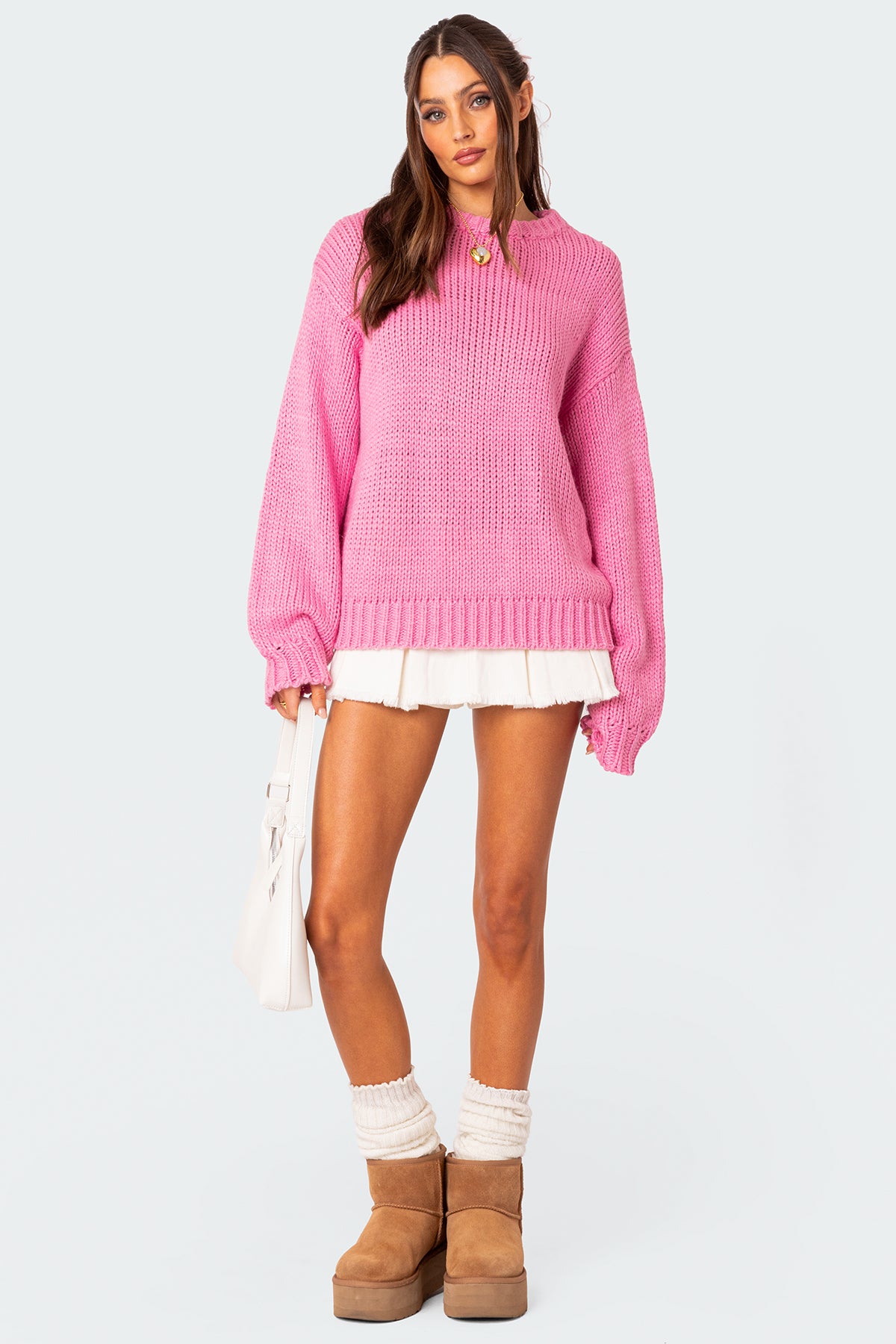 Aiden Oversized Chunky Knit Sweater - Image 2