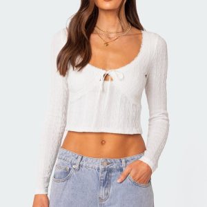 Lorey Lacey Knit Top