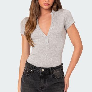 So Chill Button Up Bodysuit