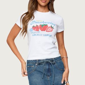 Fresh Strawberries Graphic T Shirt