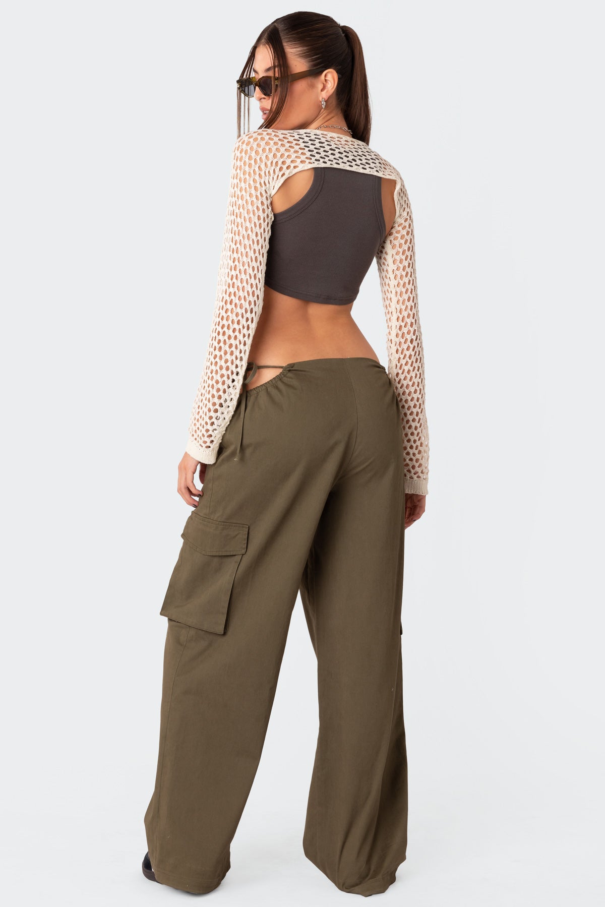 Carlo Low Rise Side Cut Out Cargo Pants - Image 3