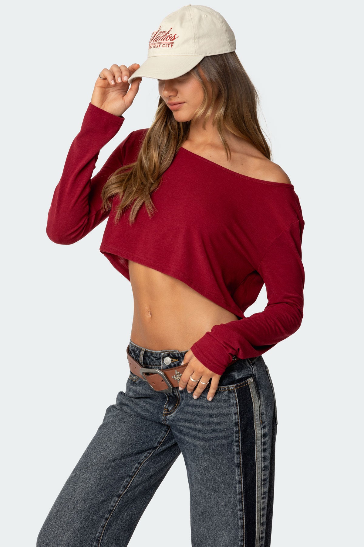Cropped Off Shoulder Top - Image 4