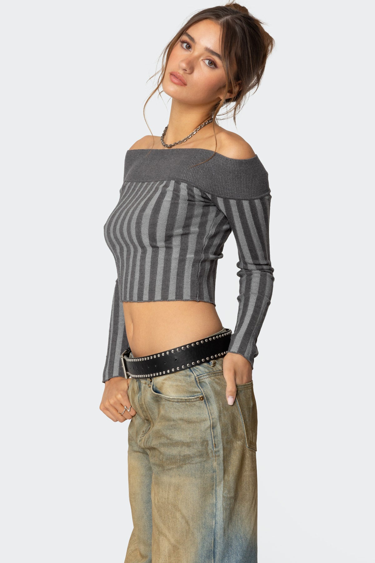 Daren Off Shoulder Knit Top - Image 3