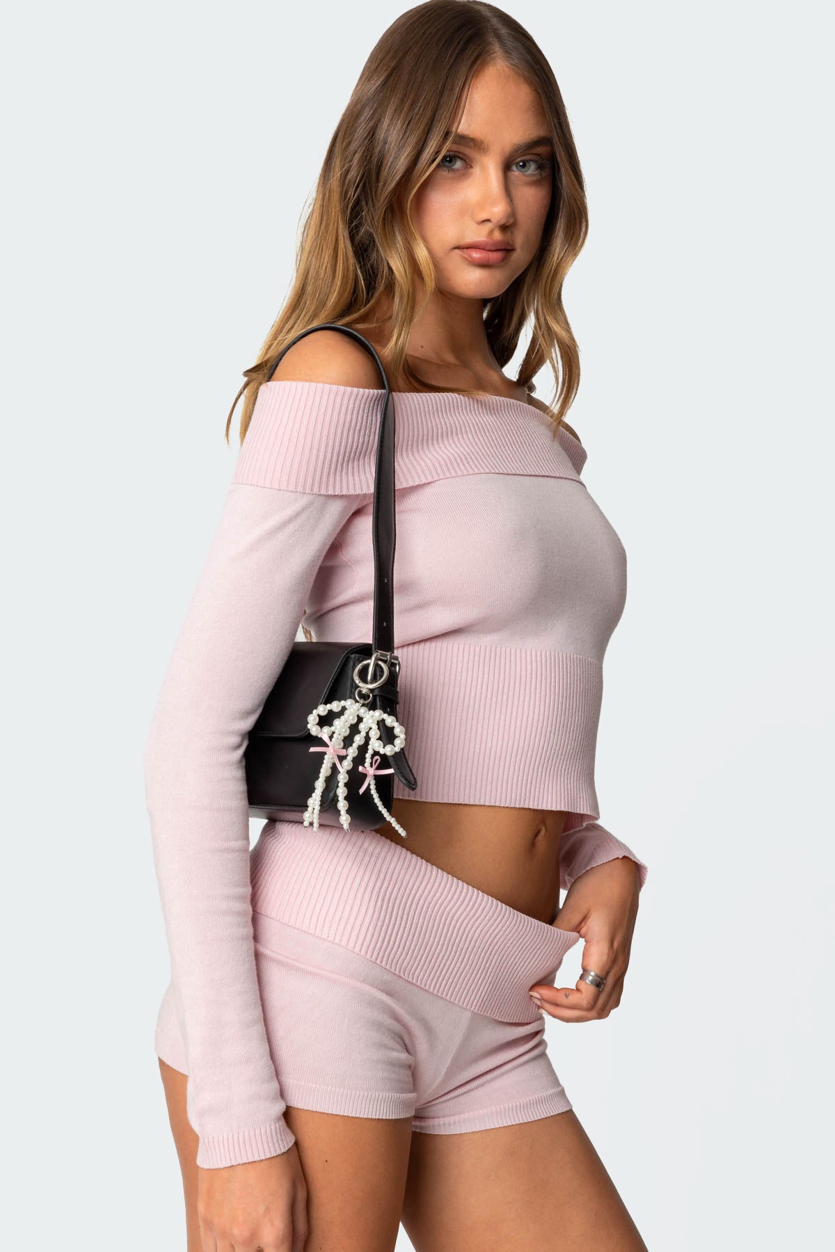 Pearly Bow Bag Charm - Image 3