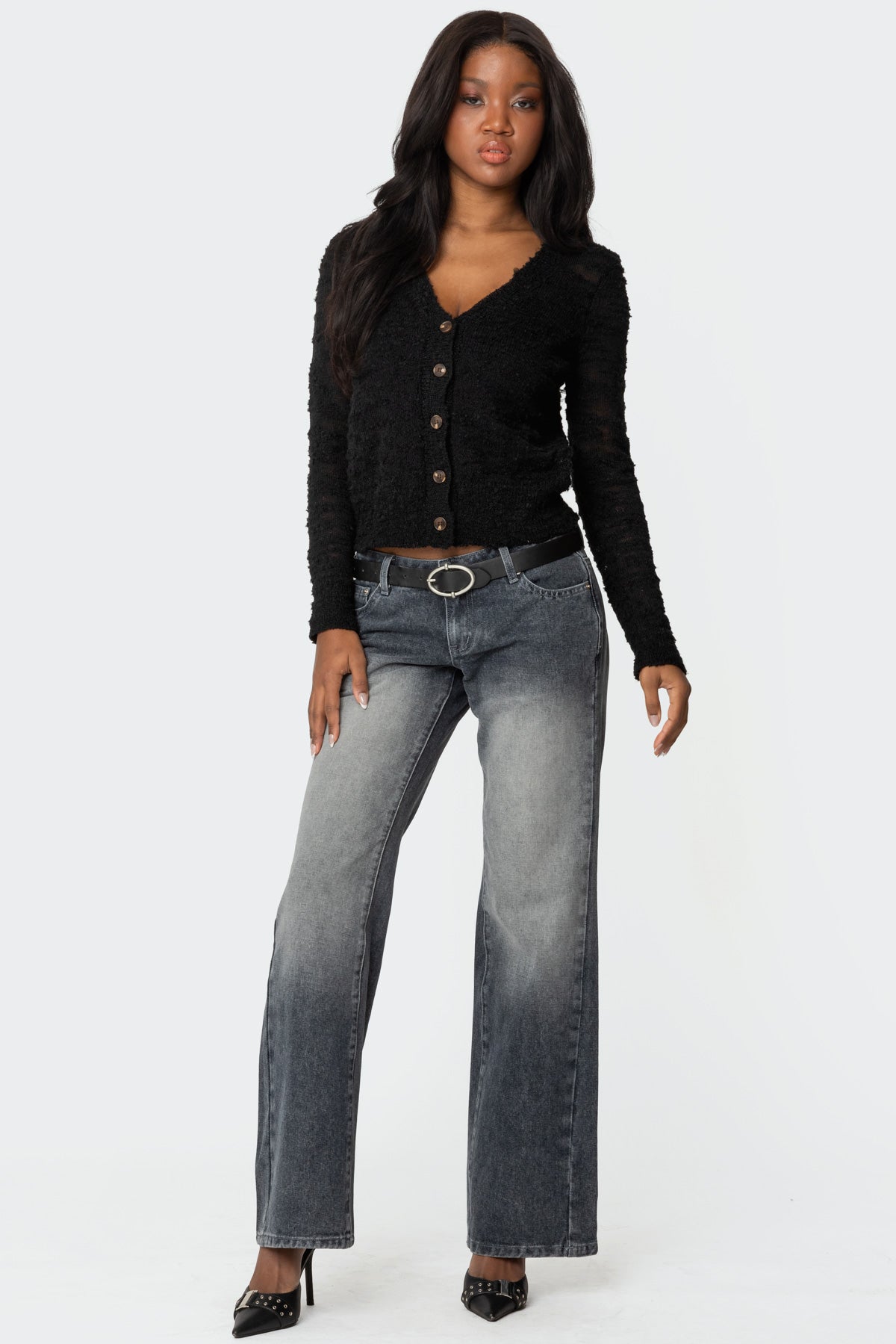 Alysse Low Rise Washed Jeans - Image 3